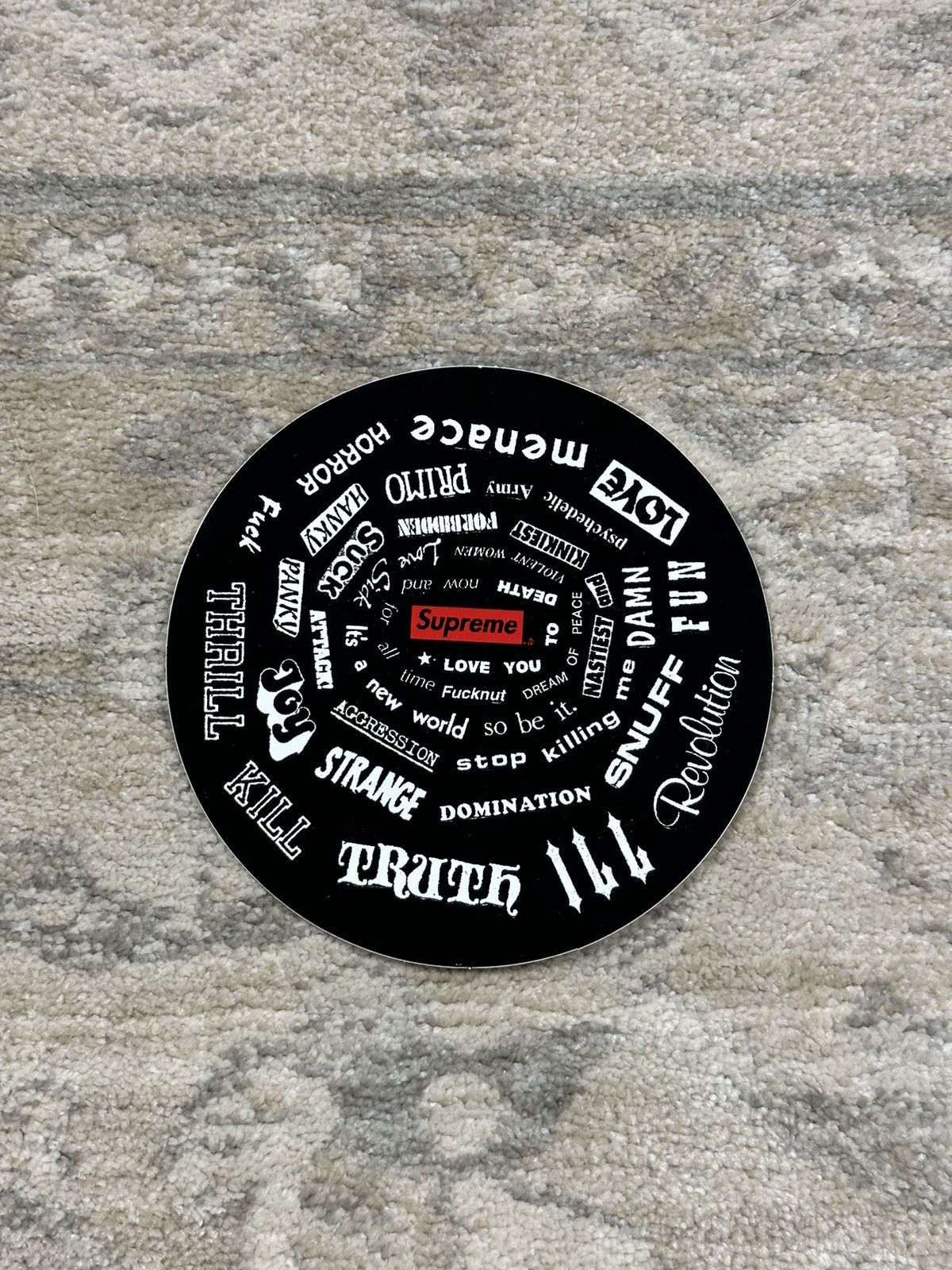 Supreme Supreme Spiral Sticker Size ONE SIZE - 1 Thumbnail