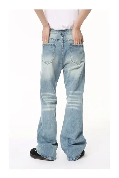 VIBE American cleanfit washed light-colored straight jeans Size US 32 / EU 48 - 6 Thumbnail