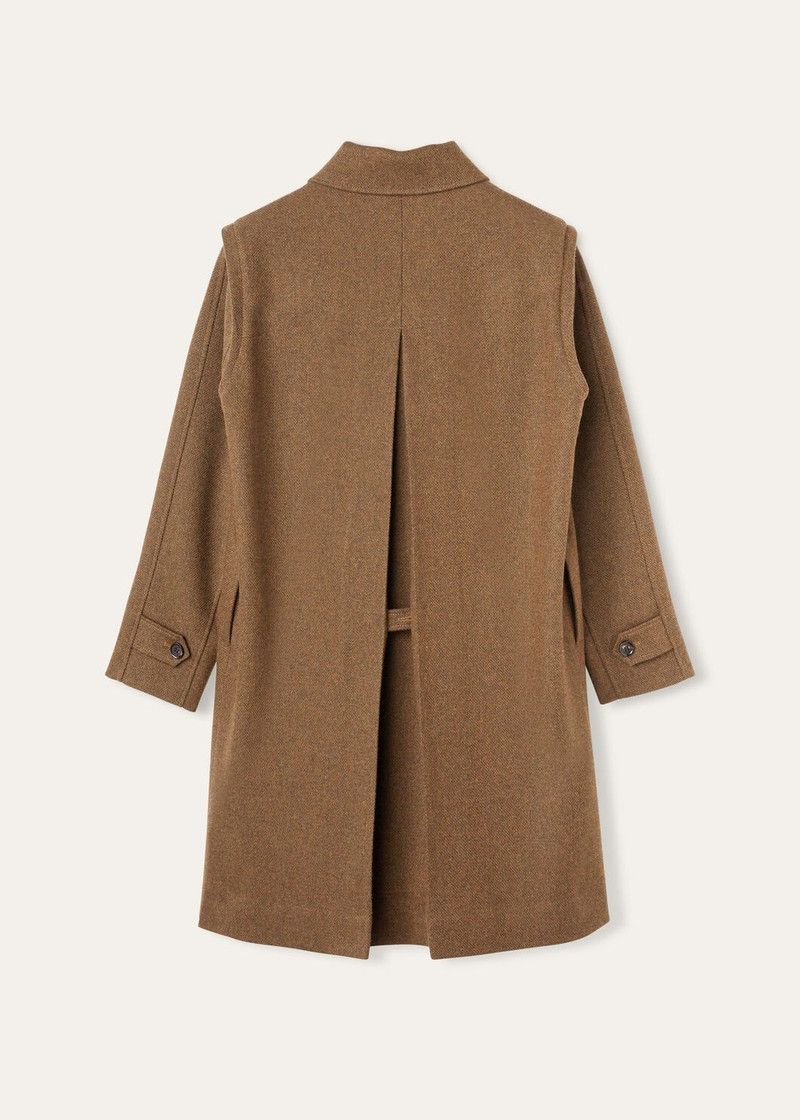 Loro Piana o1w1db10226 FAO8052 Savile Coat in Brown Size US XL / EU 56 / 4 - 6 Thumbnail