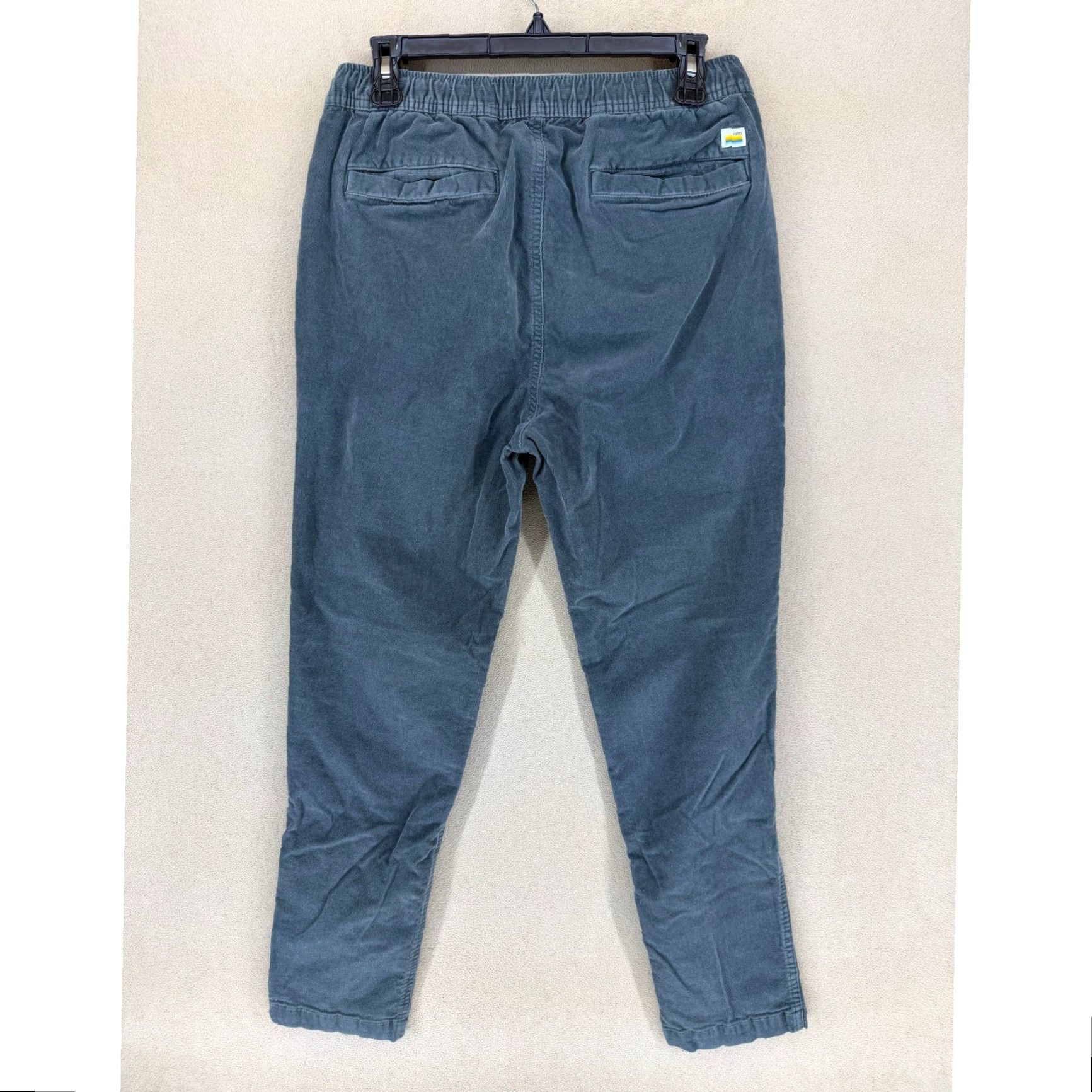 Vuori Vuori Mens Corduroy Jogger Pants Elastic Waist Drawstring Pockets M Green Front Flat Front Pockets Logo Tapered Casual Fall Spring Mens Size US 31 - 7 Thumbnail