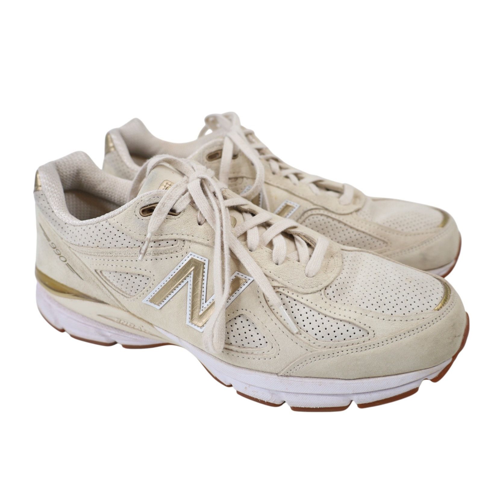New Balance New Balance 990v4 Angora Sneakers Size US 12 / EU 45 - 2 Thumbnail