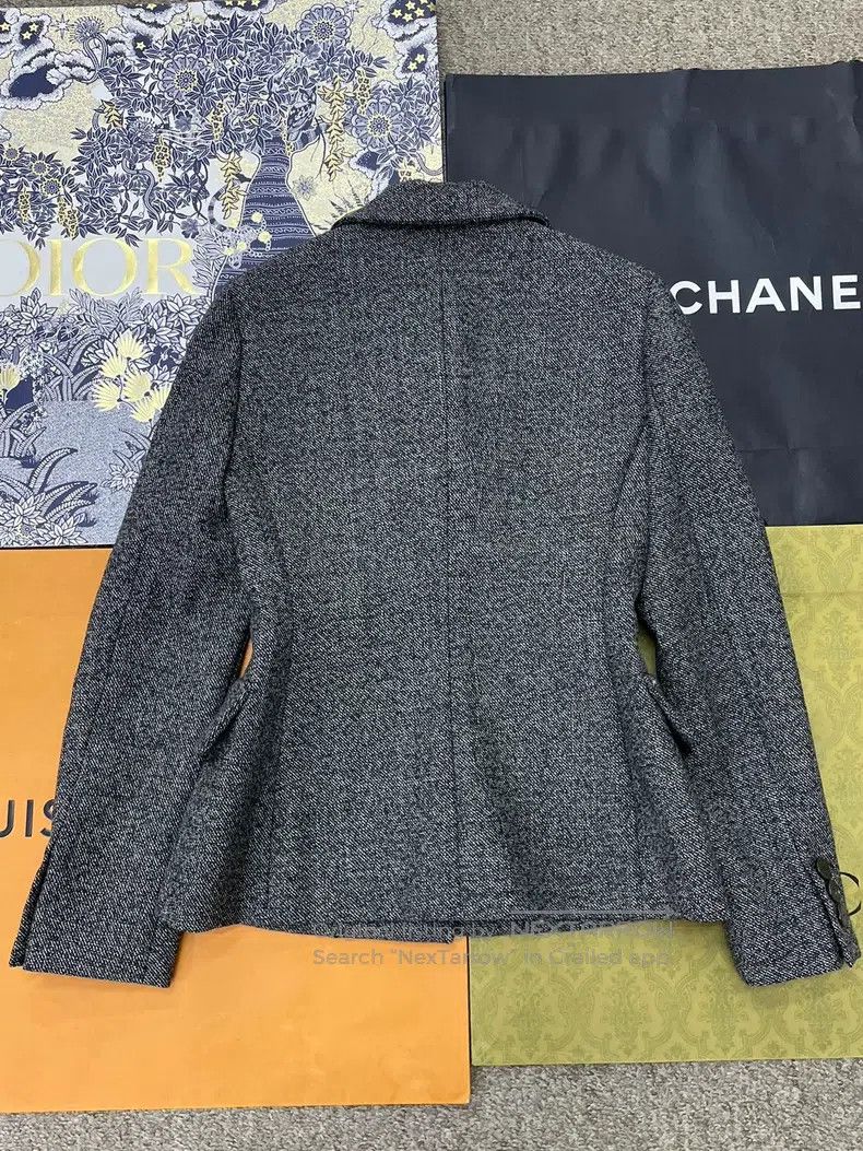 Dior Dior Grey lapel suit jacket Size XXS / US 00 / IT 34 - 3 Thumbnail
