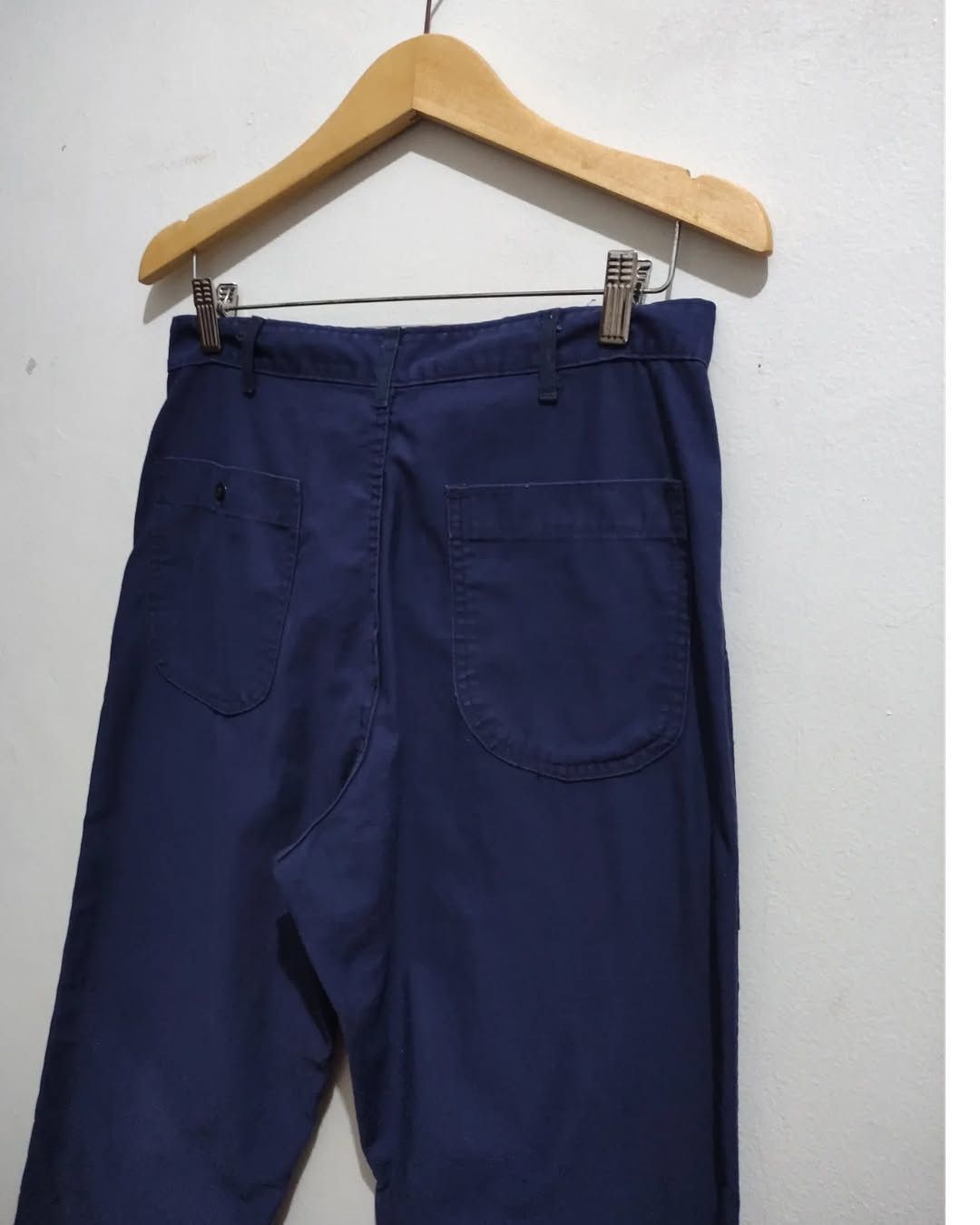 Other × Vintage US Navy Trousers Utility Dark Blue 80s Pants Size US 31 - 10 Thumbnail