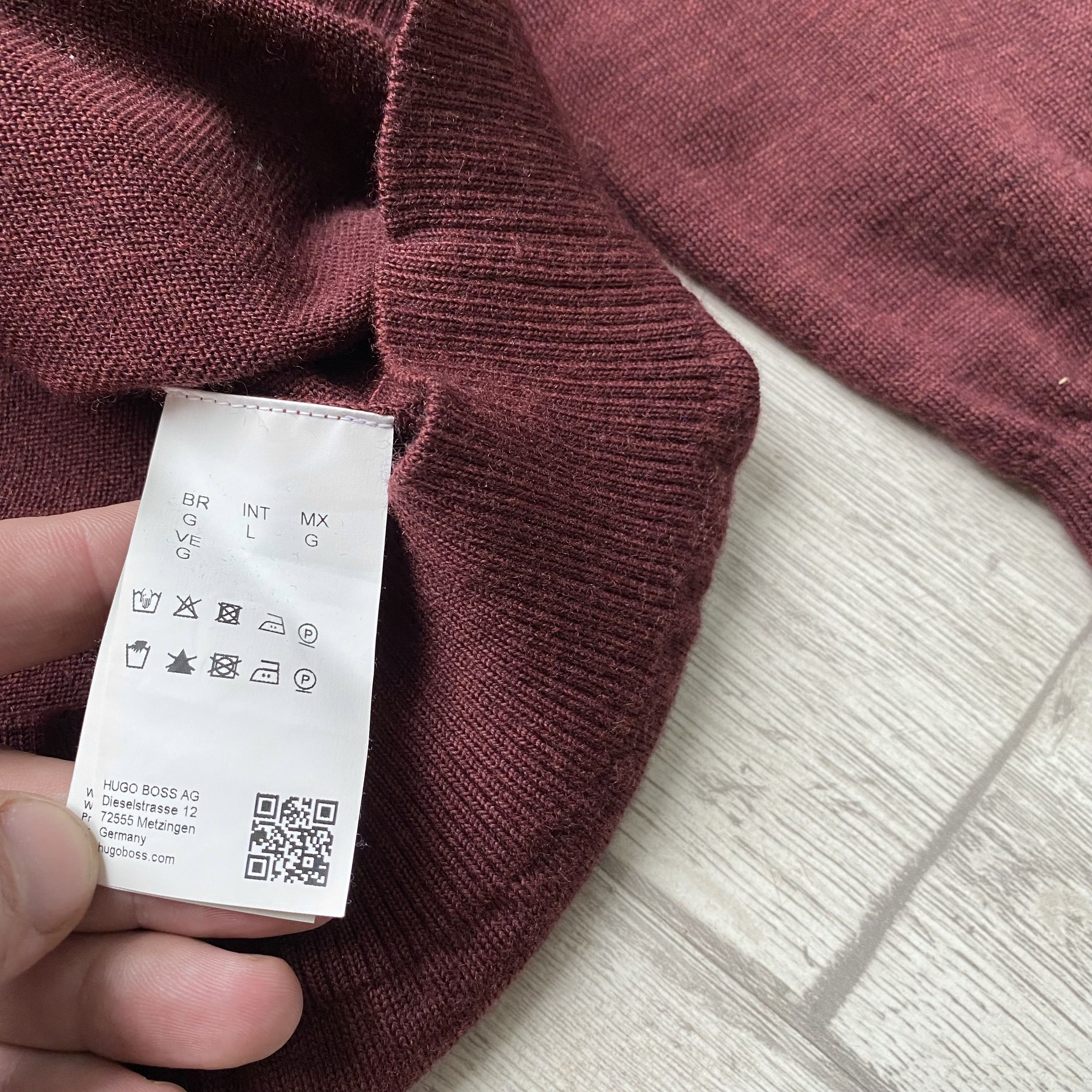 Hugo Boss Luxury Hugo BOSS wool polo rugby sweater pullover jumper Size US L / EU 52-54 / 3 - 8 Thumbnail