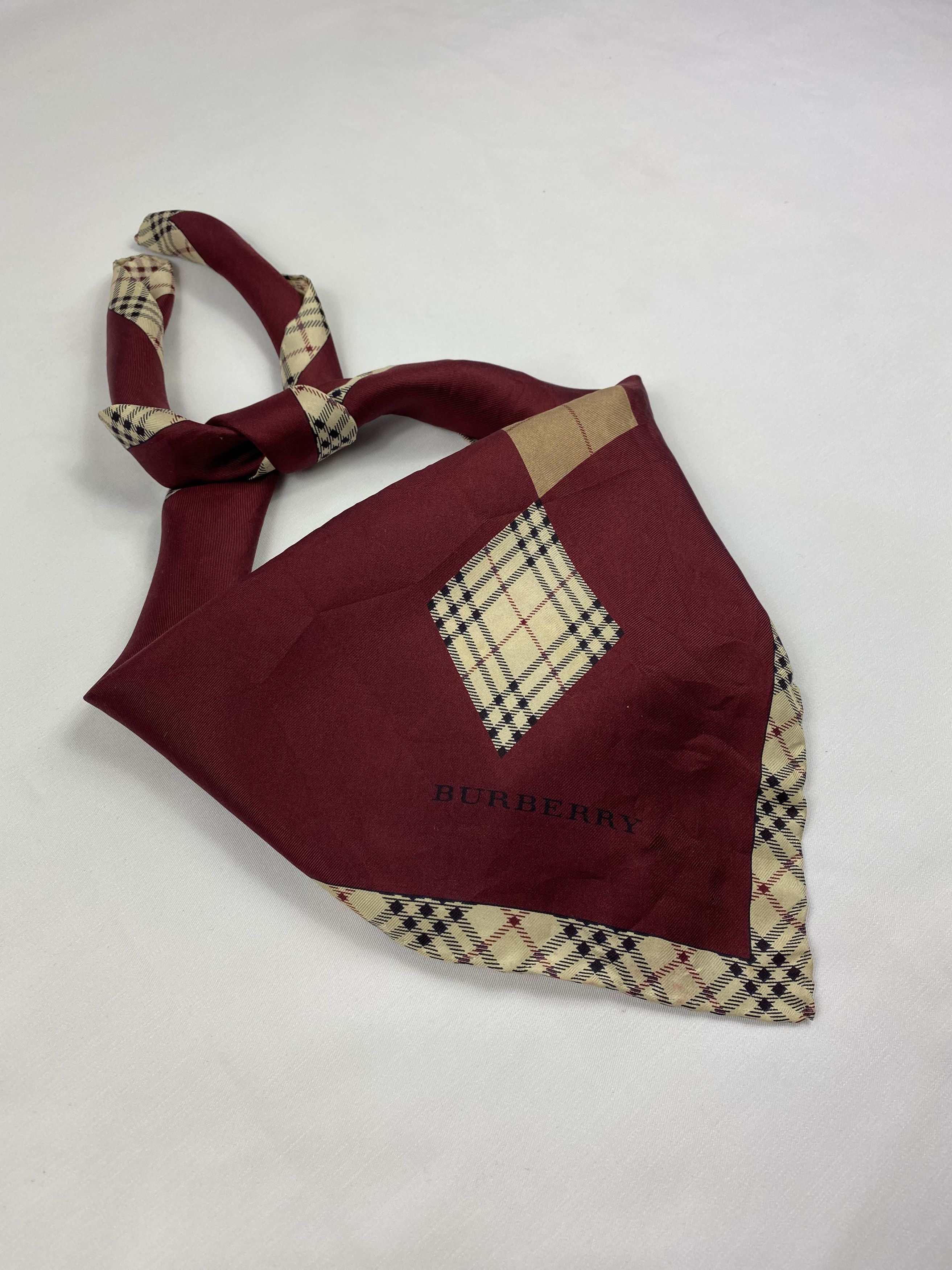 Burberry Burberry Silk Handkerchief / Bandana / Neckerchief Size ONE SIZE - 2 Thumbnail