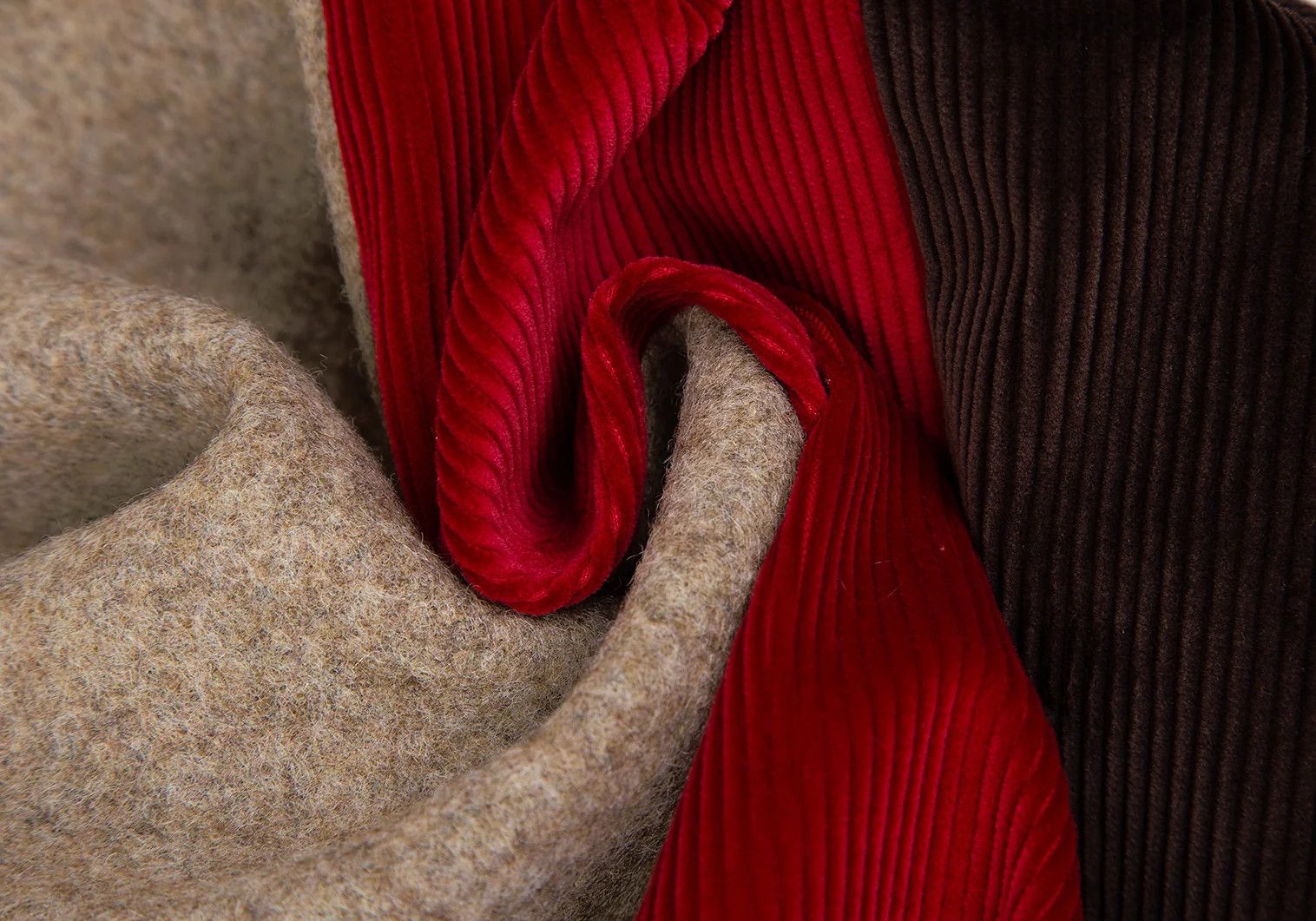 Comme des Garcons Homme Plus Front Corduroy Panel Compressed Wool Coat Multi Size M Size US M / EU 48-50 / 2 - 10 Thumbnail