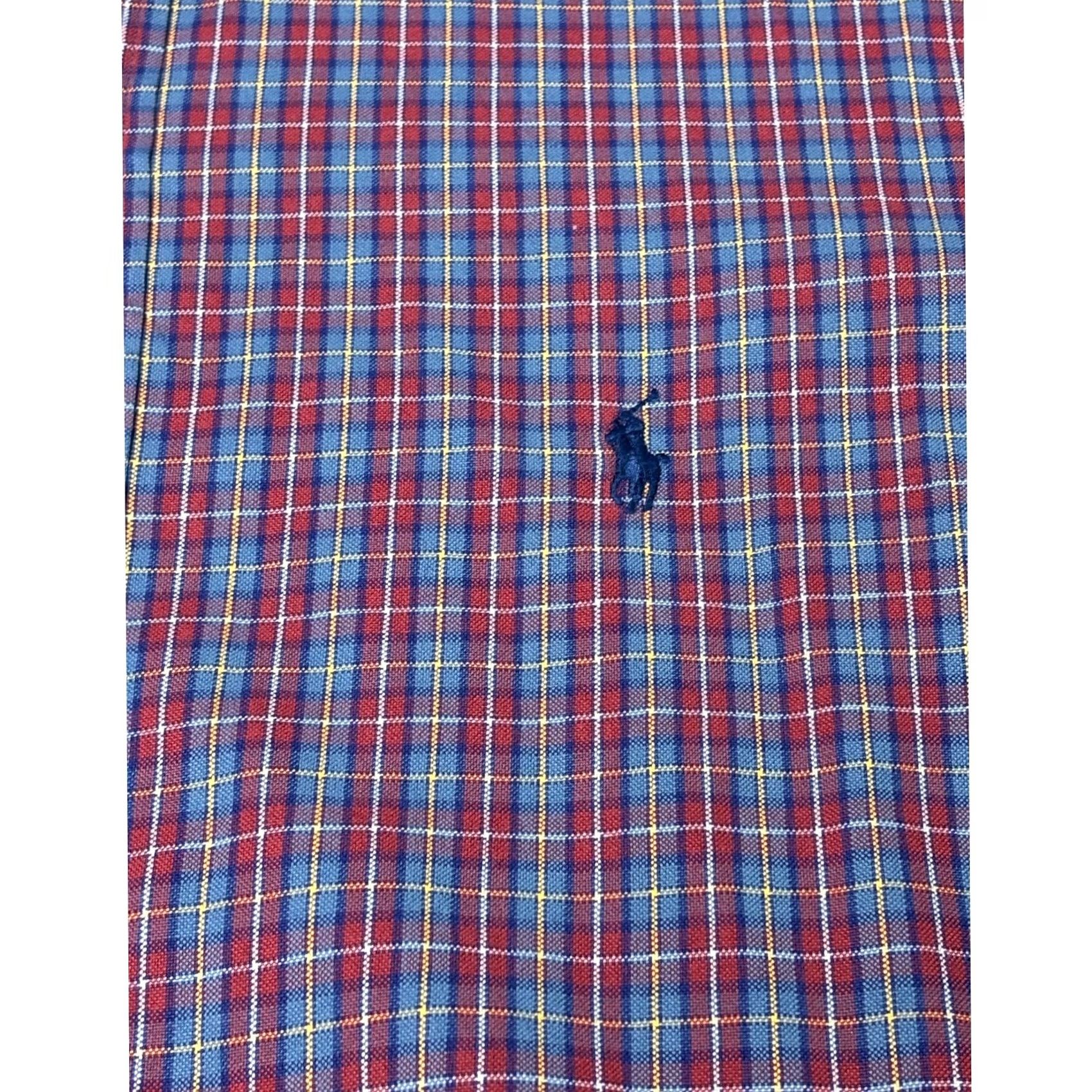 Ralph Lauren Ralph Lauren Mens XL Plaid Button-Down Shirt Blue Red Yellow Cotton Long Sleeve Size US XL / EU 56 / 4 - 2 Thumbnail