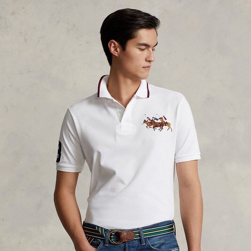 Polo Ralph Lauren Ralph Lauren Classic Fit Triple-Pony Mesh Polo Shirt sz XXL Size US XXL / EU 58 / 5 - 1 Thumbnail