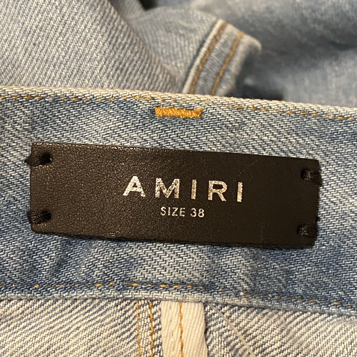 Amiri Amiri Straight Leg Aloha Patch Jeans Blue Size US 38 / EU 54 - 13 Thumbnail