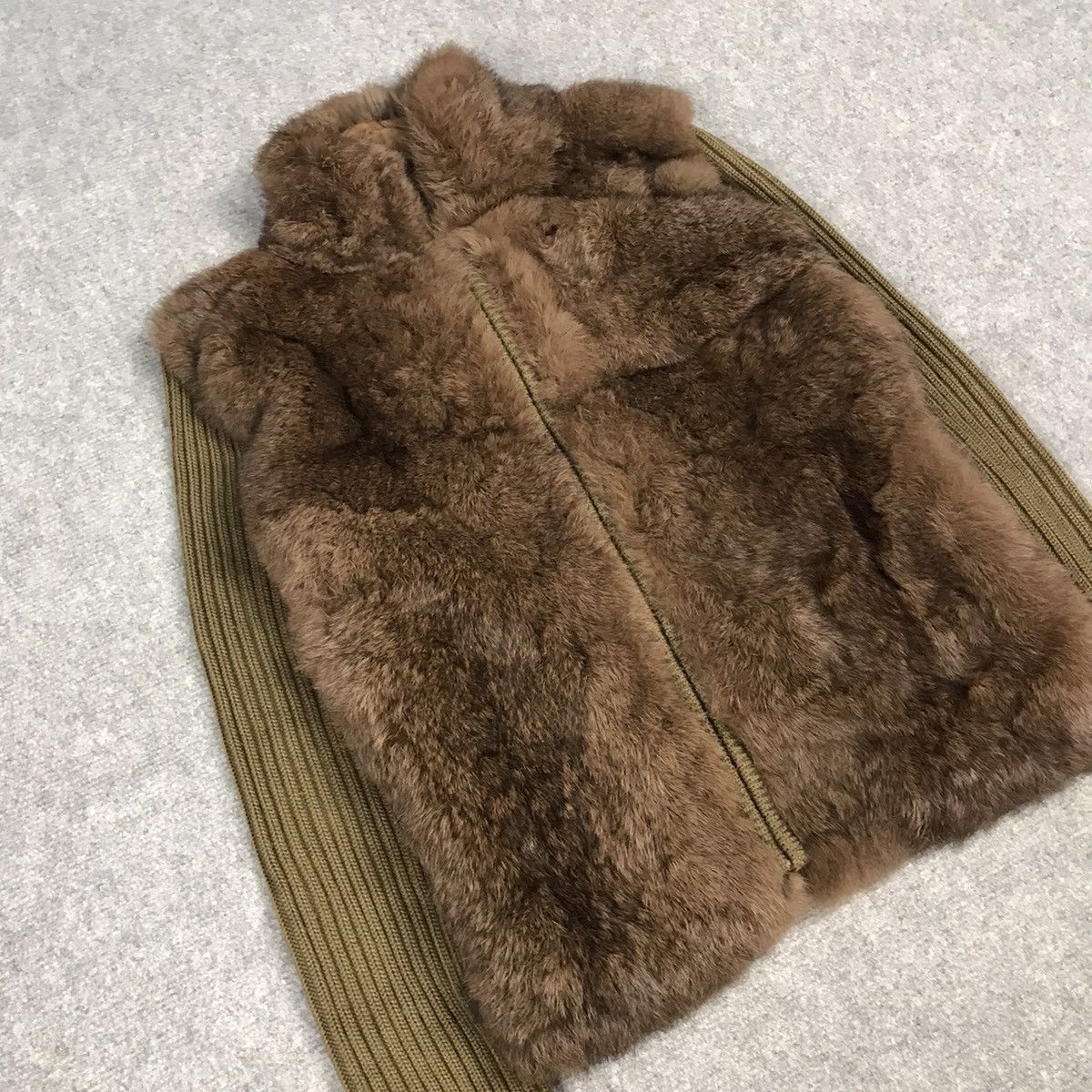 Designer × Japanese Brand Fur Winter cropped design knitwear long sleeve jacket Size US XS / EU 42 / 0 - 5 Thumbnail