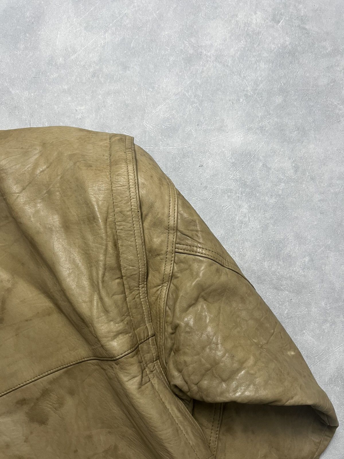 Genuine Leather Expedition by Robert Comstock Bomber Leather Jacket Size US L / EU 52-54 / 3 - 11 Thumbnail