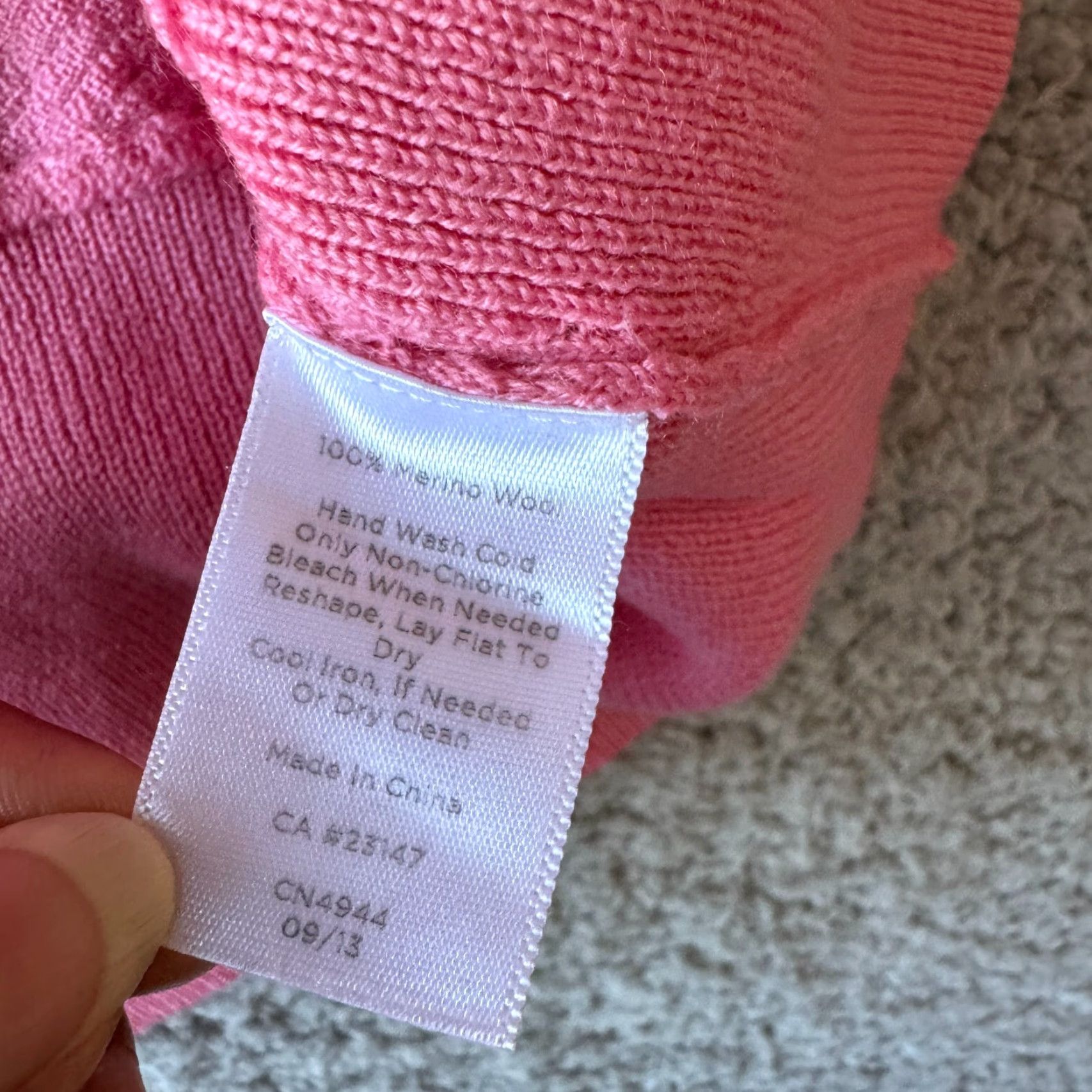 Talbots VINTAGE NEW Talbots Sweater Womens Large Pink Pure Merino Wool Crop Preppy Lightweight Size L / US 10 / IT 46 - 4 Thumbnail