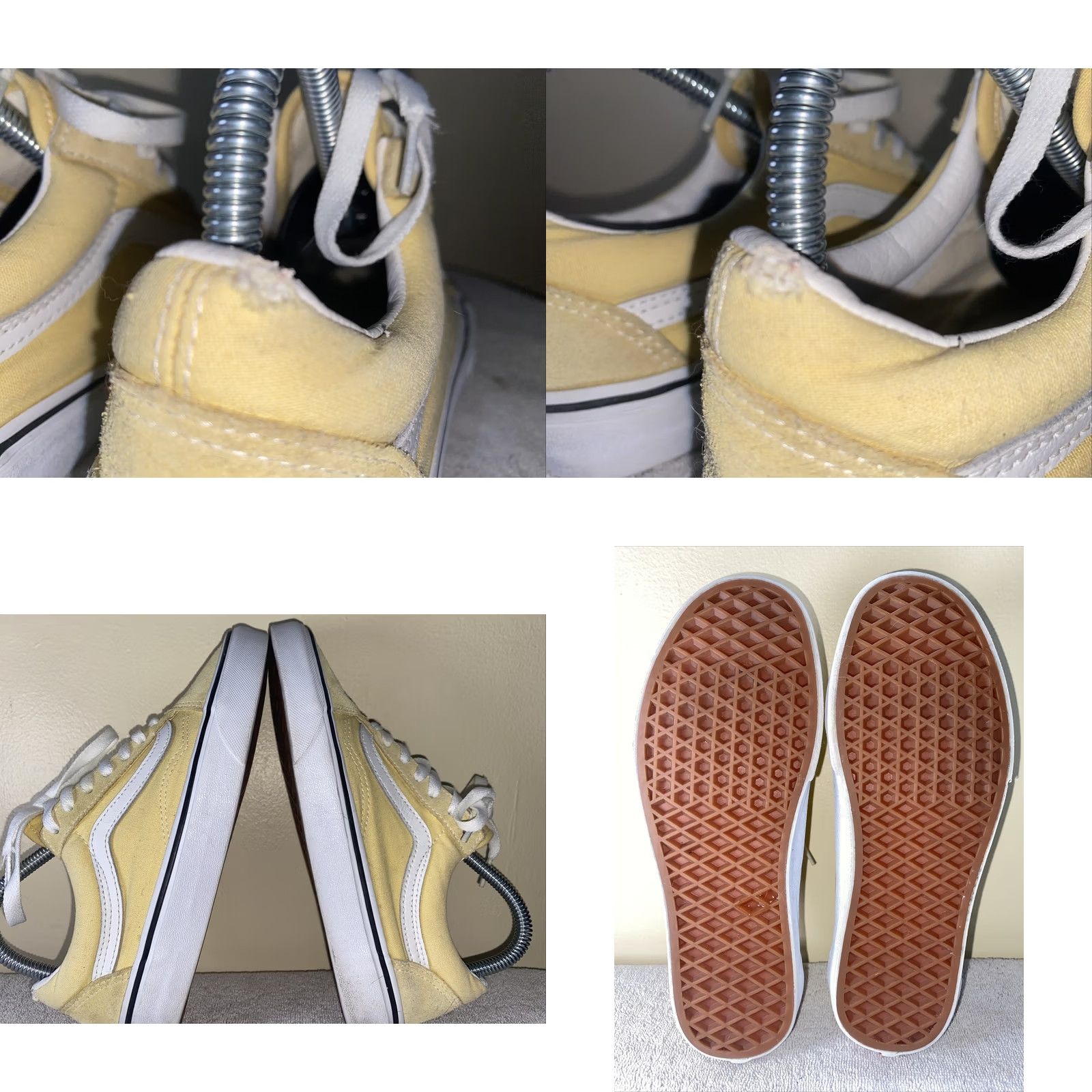 Vans VANS Sneaker Unisex Adults 7.5 Yellow / White Mens Shoes UK 7.5 US 7.5 Athletic Style Size US 8 / EU 41 - 8 Thumbnail