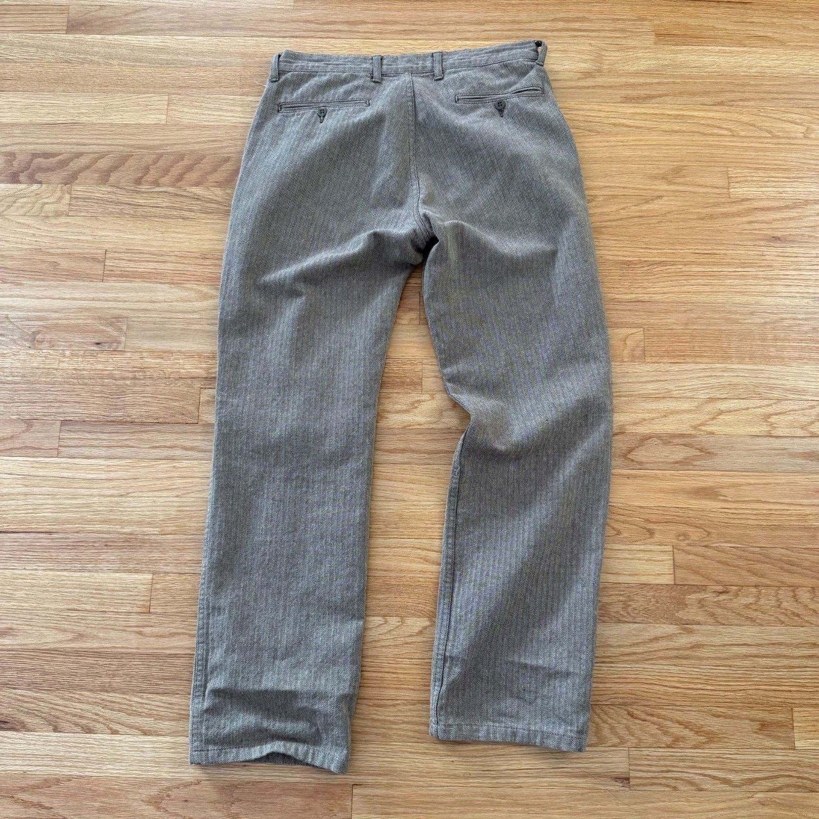 Beams Plus Beams Plus Tan Herringbone Woven Trousers Size US 32 / EU 48 - 3 Thumbnail