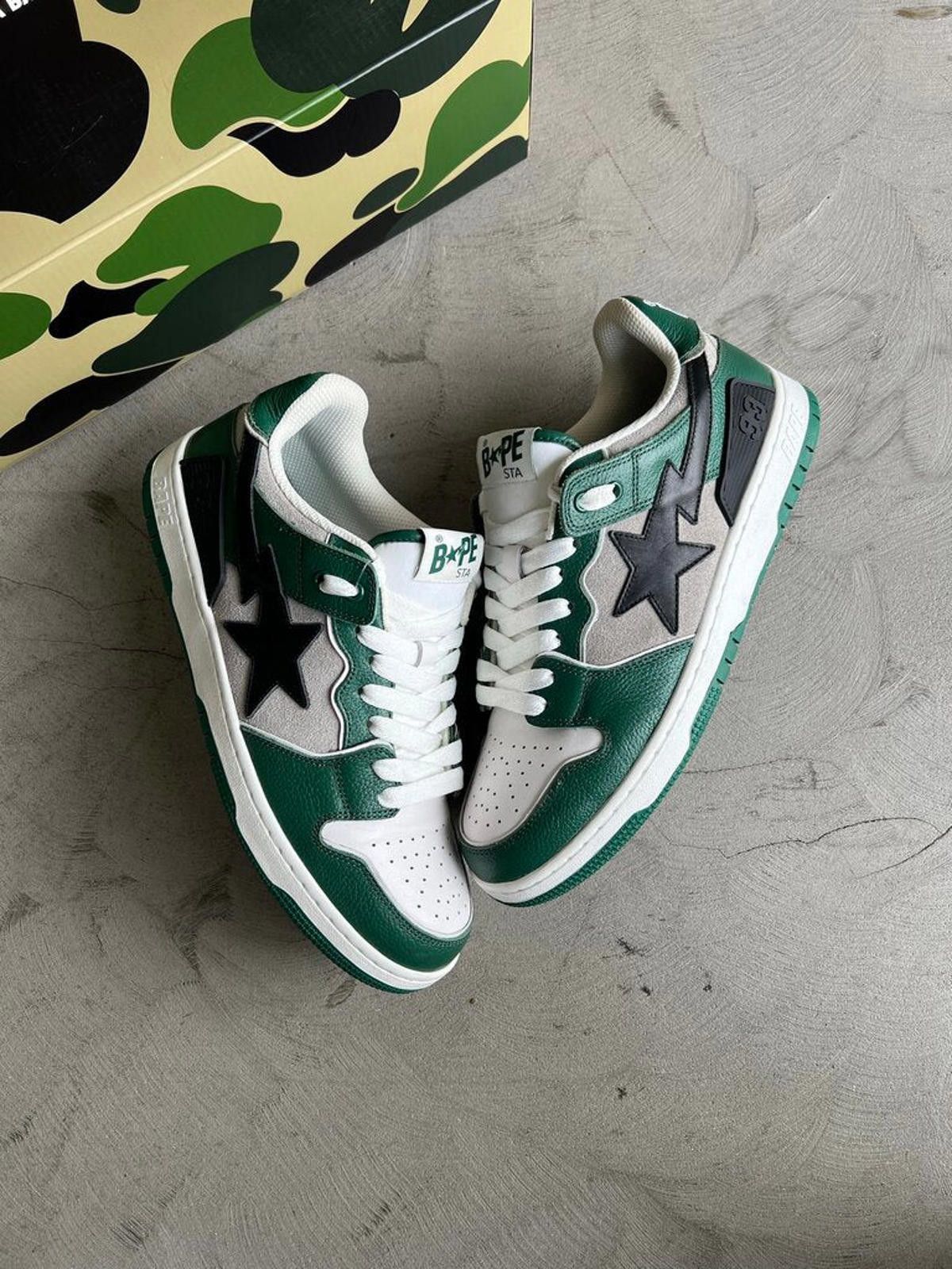 Bape Bape Sk8sta Sneaker Green/Grey Sz. 10 Size US 10 / EU 43 - 1 Thumbnail