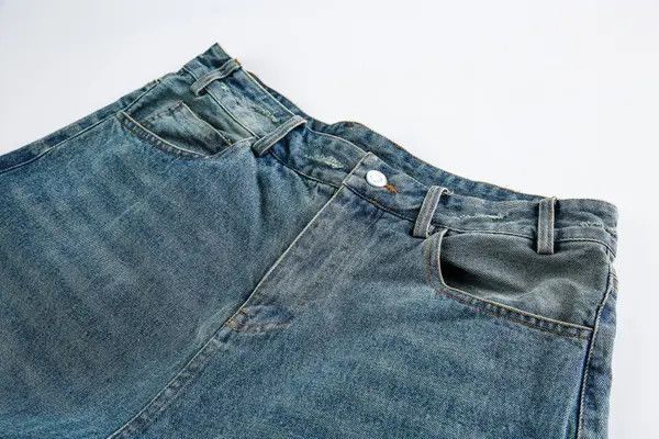 Japanese Brand Men's casual punk distressed loose washed denim shorts Size US 32 / EU 48 - 3 Thumbnail