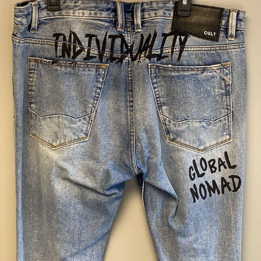Cult Of Individuality Cult of Individuality Rocker Slim Jeans 38x33 Distressed Bl Size US 38 / EU 54 - 7 Thumbnail