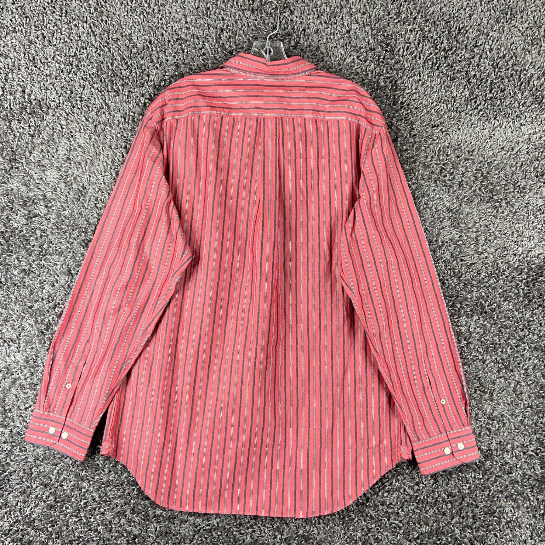 Banana Republic Banana Republic Slim Fit Button Up Long Sleeve Red Striped Men’s XL Size US XL / EU 56 / 4 - 8 Thumbnail
