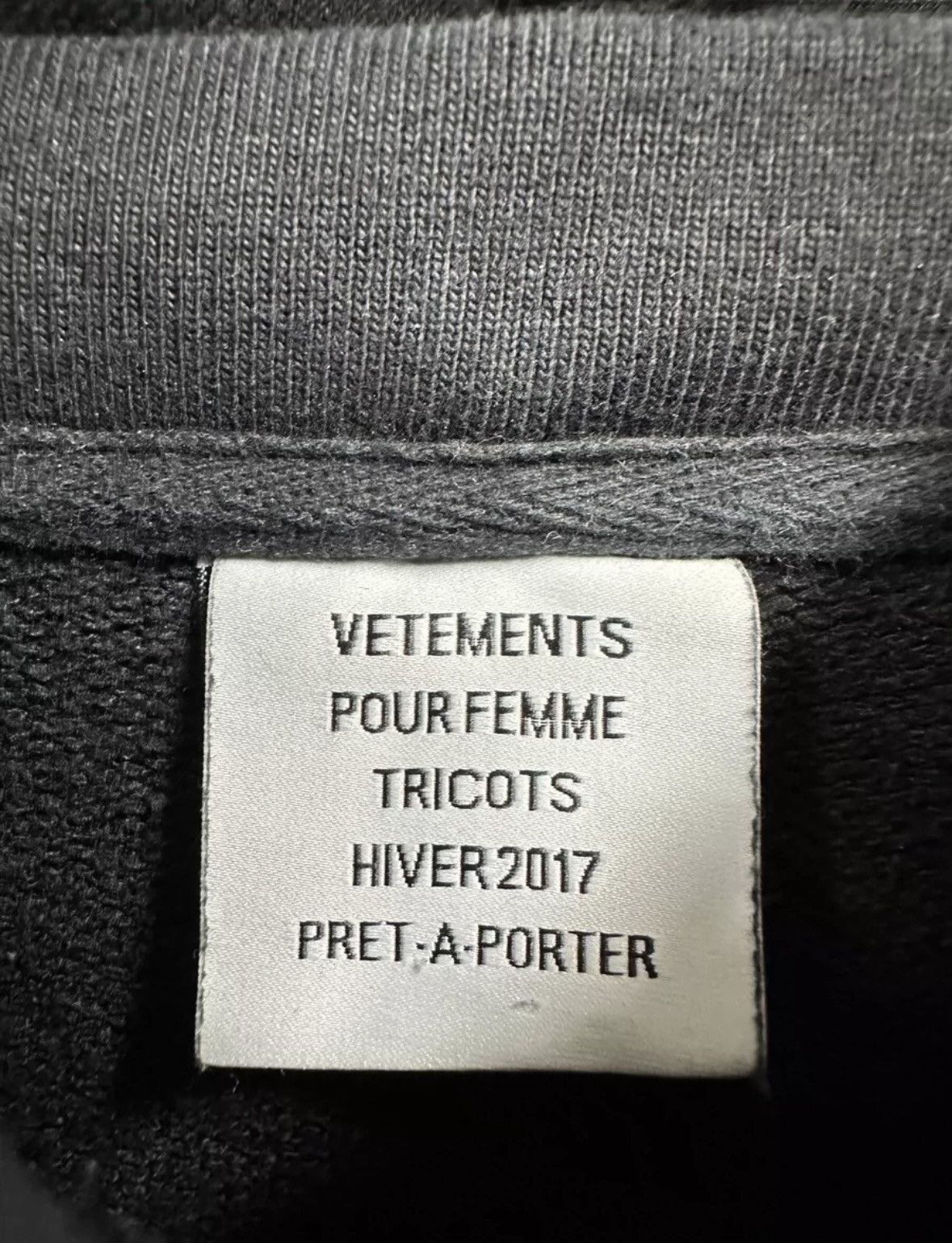 Vetements Vetements aw2017 two piece sweatshirt Size US S / EU 44-46 / 1 - 5 Thumbnail