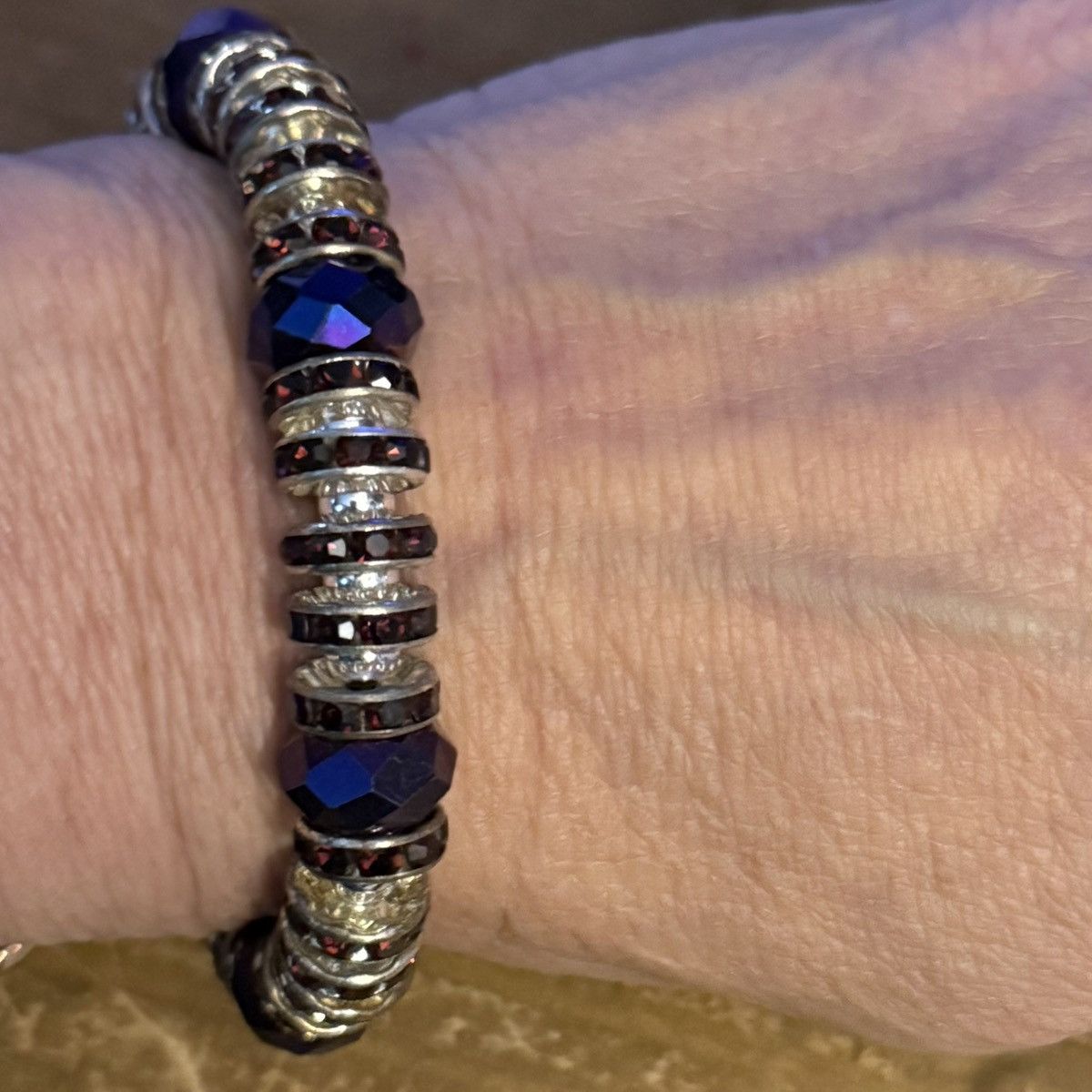 Other Nicole crystal bead stretch bracelet Size ONE SIZE - 2 Thumbnail