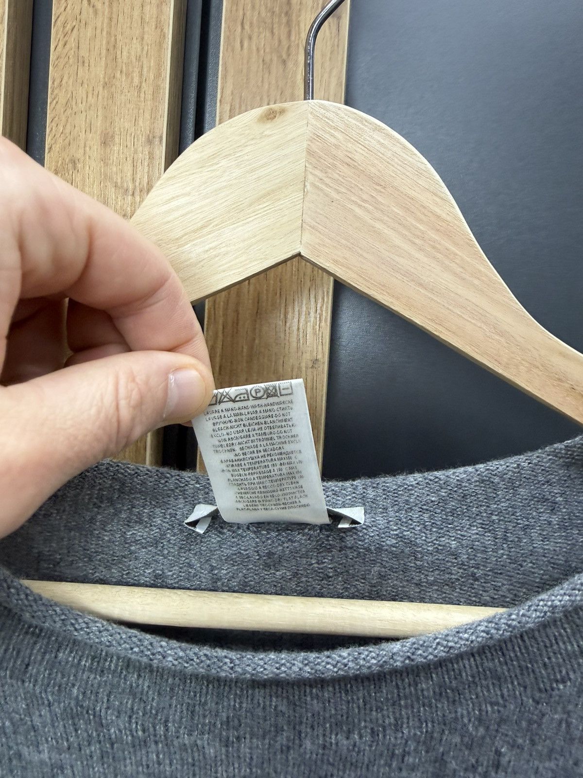 Gran Sasso Gran Sasso Womens Wool Knit Sweater Grey Size 48 Size XL / US 12-14 / IT 48-50 - 7 Thumbnail