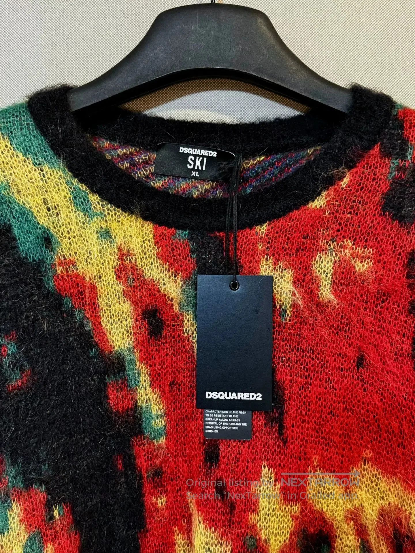 Dsquared2 Dsquared2 Mohair Pullover Sweater. Size US XL / EU 56 / 4 - 3 Thumbnail