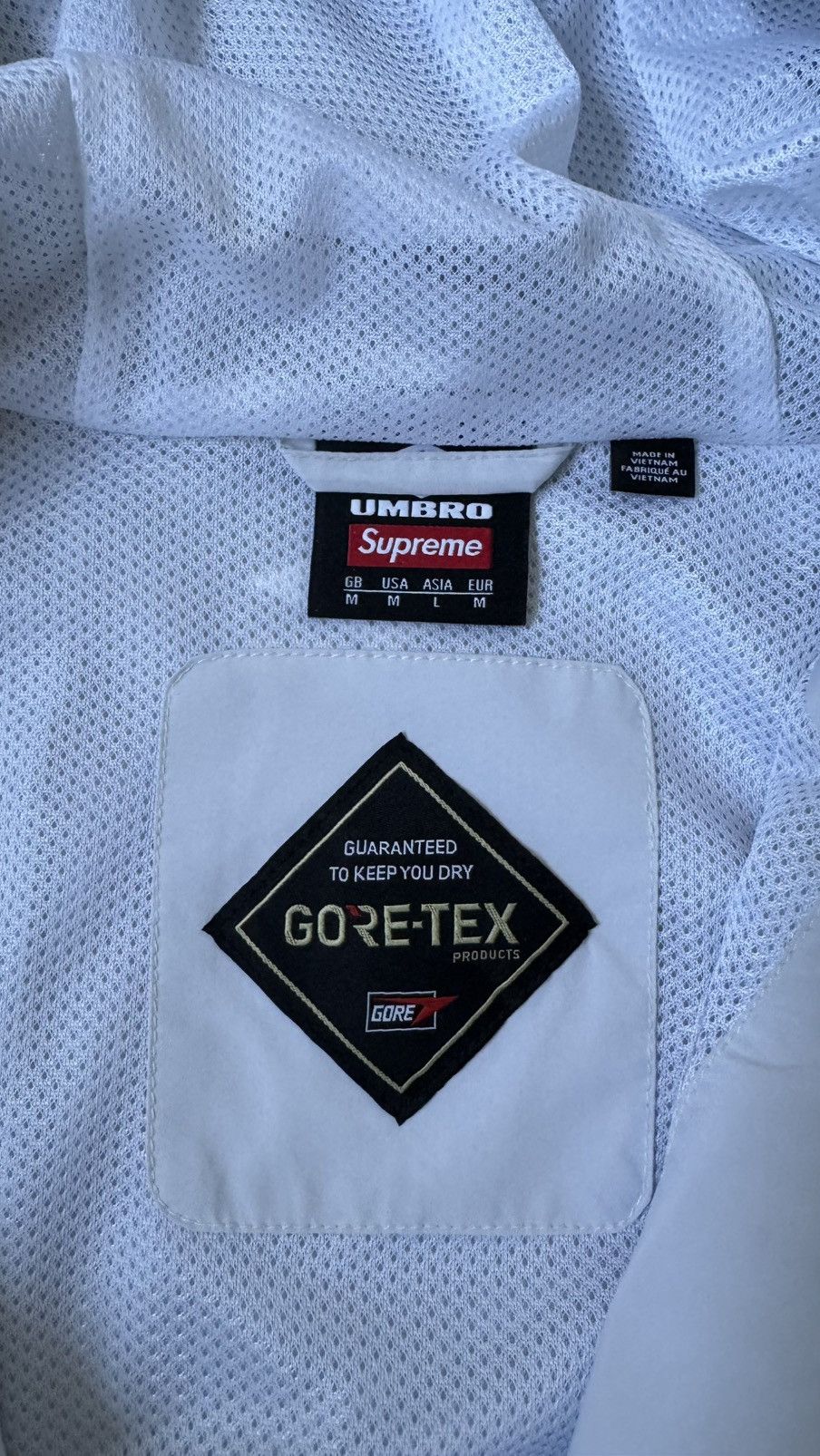Supreme × Umbro Supreme unborn goretex track jacket Size US M / EU 48-50 / 2 - 3 Thumbnail