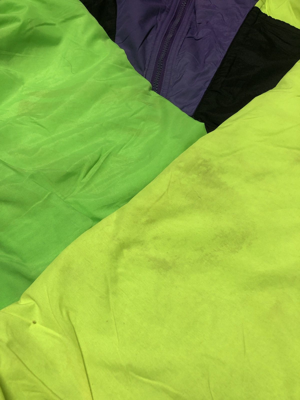 Japanese Brand Vtg Global Mind Neon Colourblock Anorak Halfzipper Jacket Size US XXL / EU 58 / 5 - 22 Thumbnail
