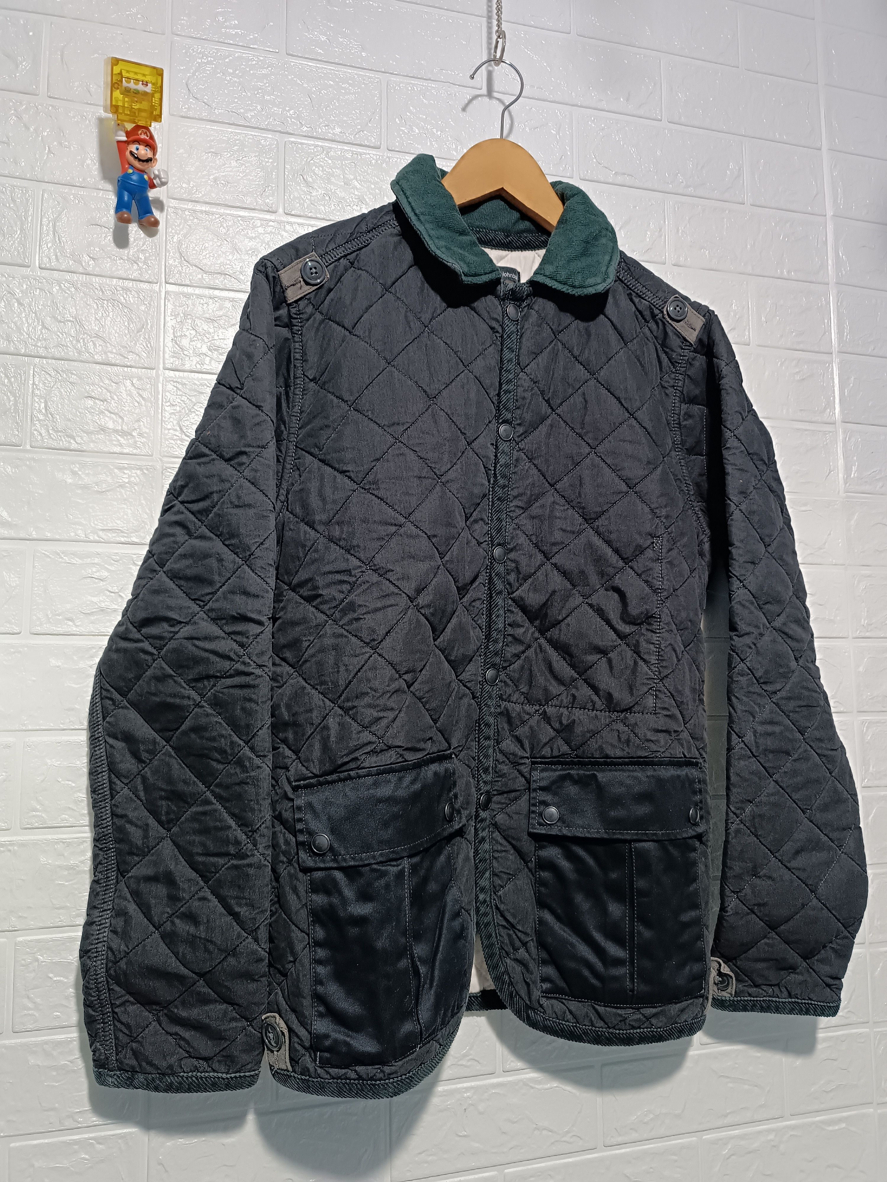 Johnbull Johnbull Black Quilted Jacket Size US L / EU 52-54 / 3 - 4 Thumbnail