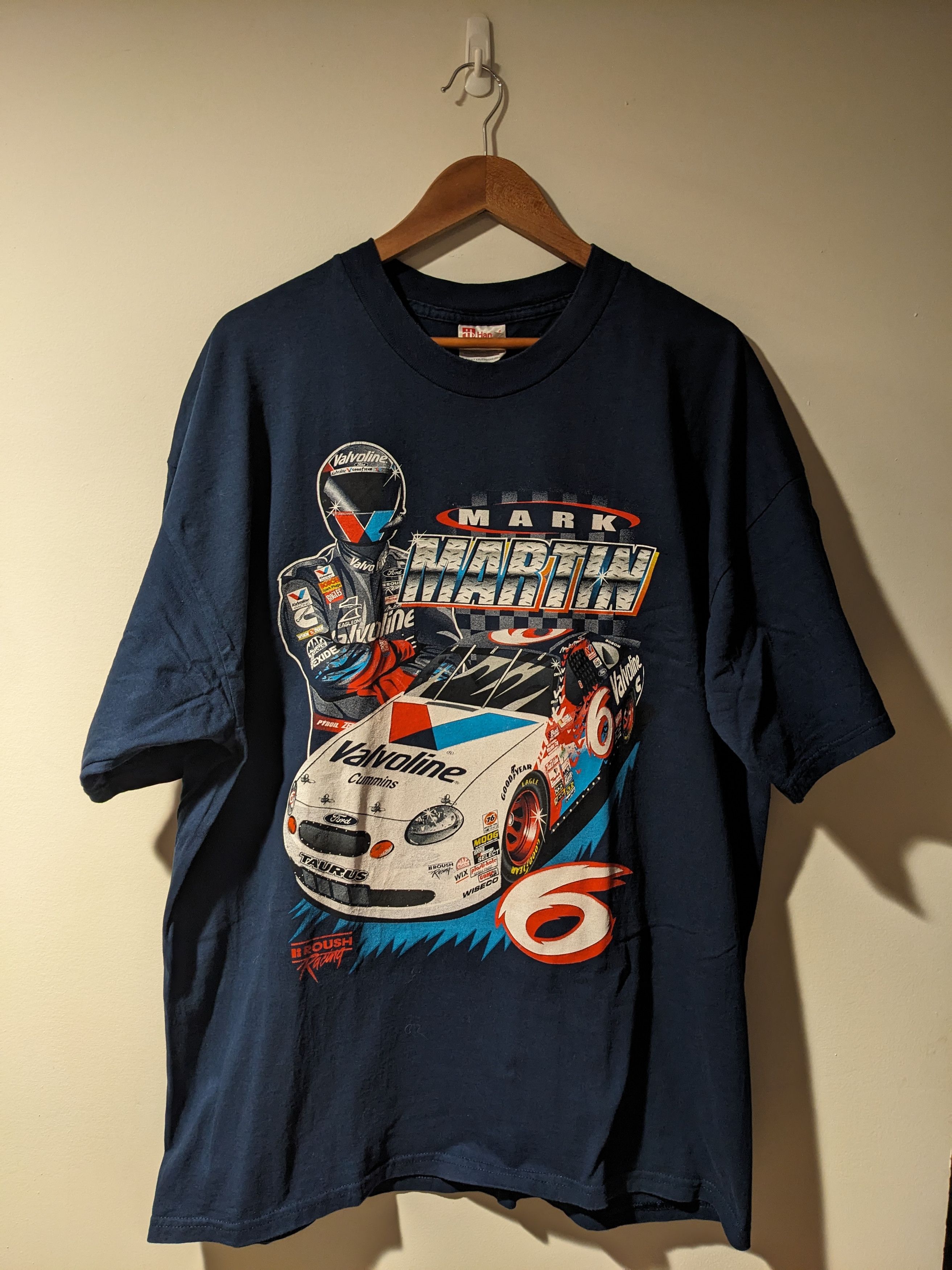 NASCAR Vintage 1999 Mark Martin Valvoline Nascar Racing T-Shirt Size US XXL / EU 58 / 5 - 1 Thumbnail