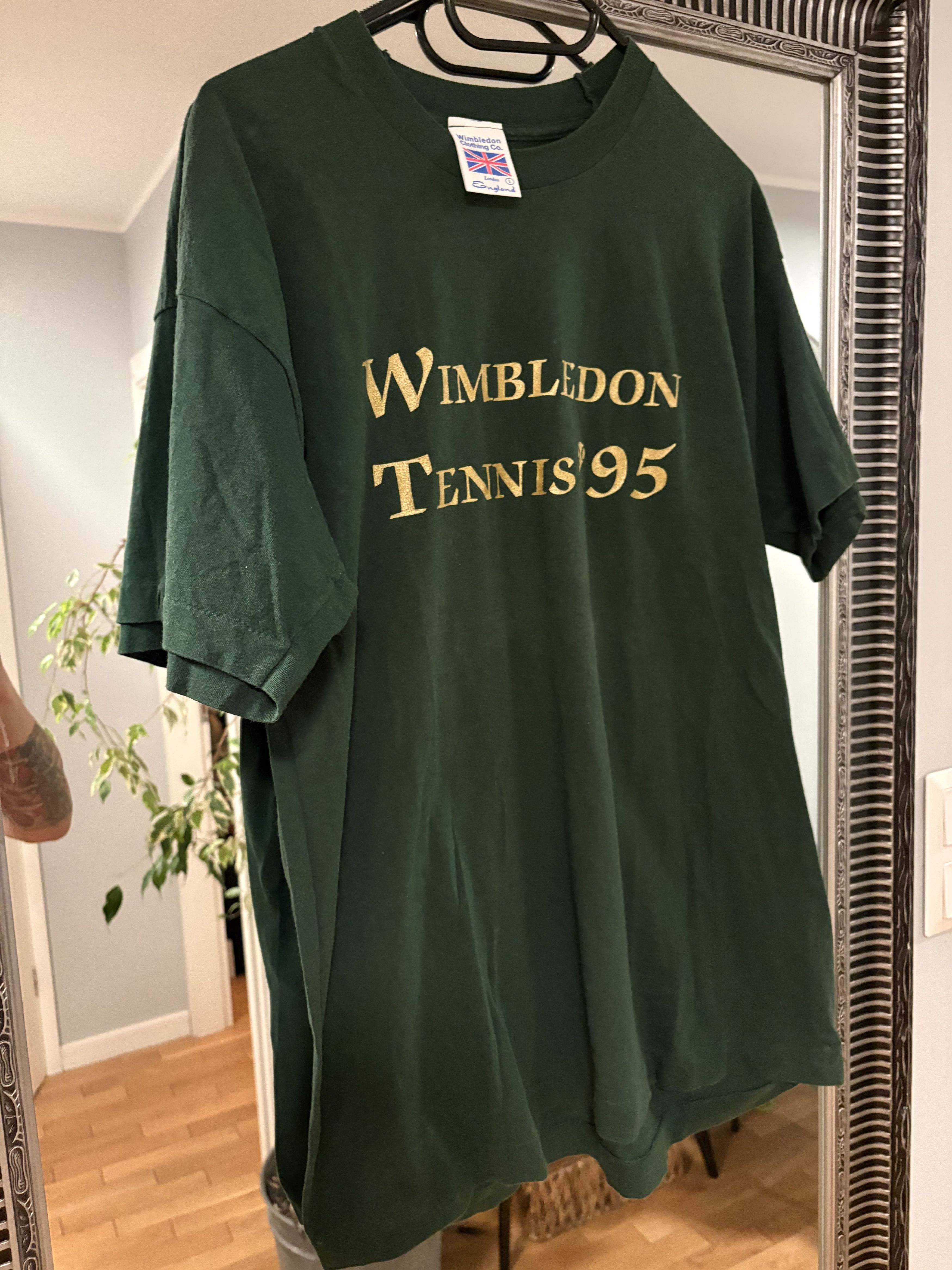 Other Vintage 1995 Wimbledon Tournament T-Shirt - Green - Size L - Size US L / EU 52-54 / 3 - 1 Thumbnail