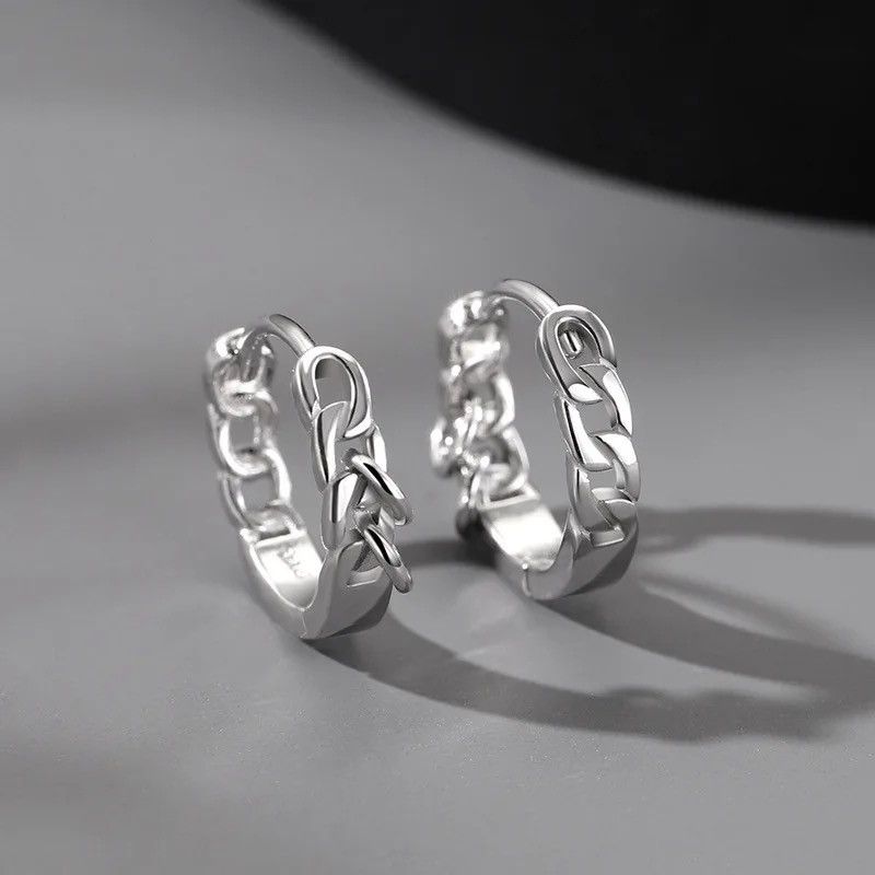 Jewelry × Vintage Hiphop Punk Style Small Hoop Earrings Size ONE SIZE - 6 Thumbnail