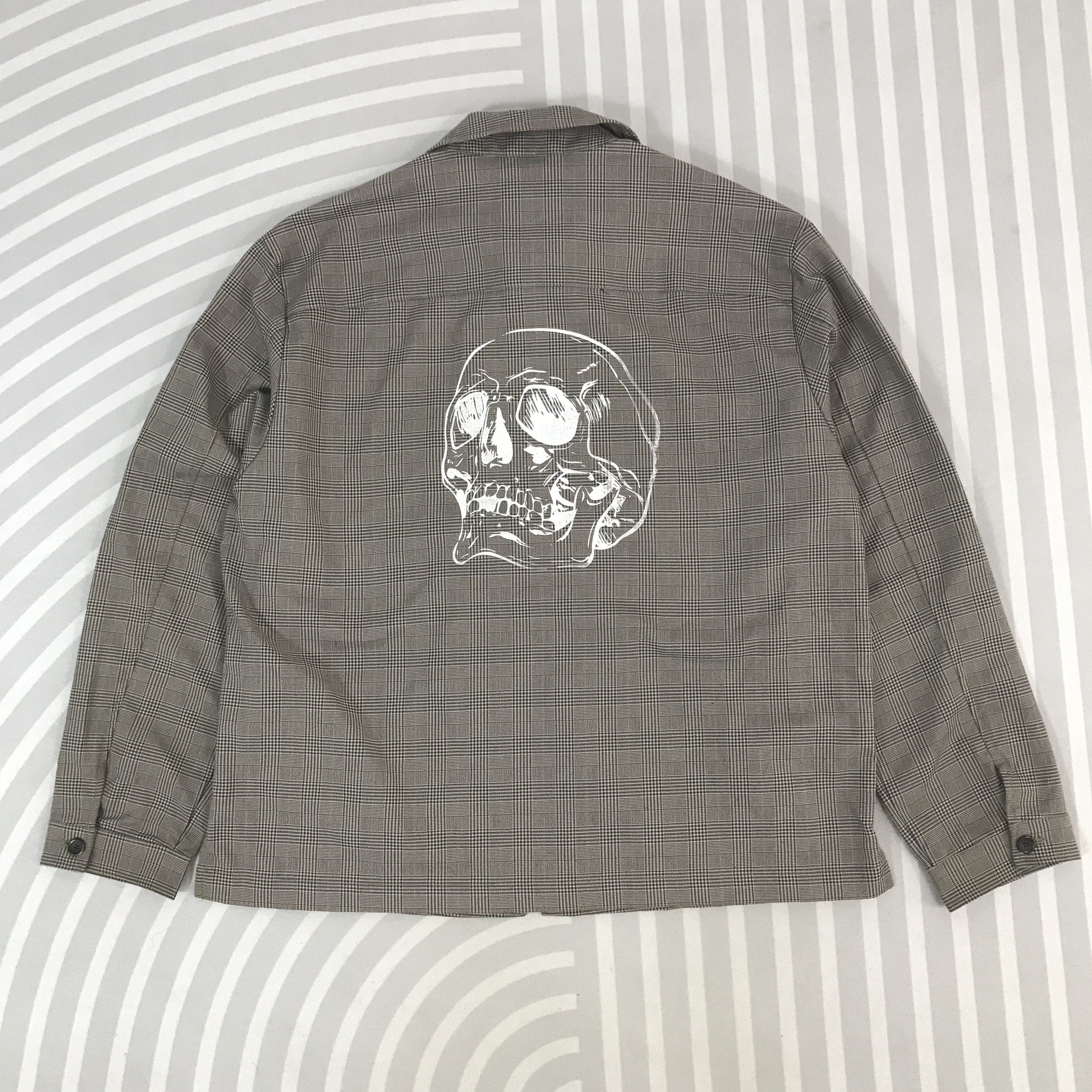 Japanese Brand Vintage A.V.V Japanese Tartan Skull Design Jacket Size US L / EU 52-54 / 3 - 1 Thumbnail