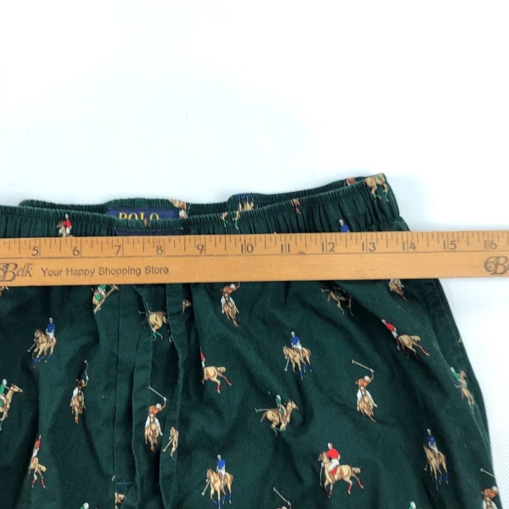 Polo Ralph Lauren Polo Ralph Lauren Polo Player Print 100% Cotton Sleepwear Lounge Pants Men L Green Polo Player Print Pajama Pants Mens Size US L / EU 52-54 / 3 - 7 Thumbnail