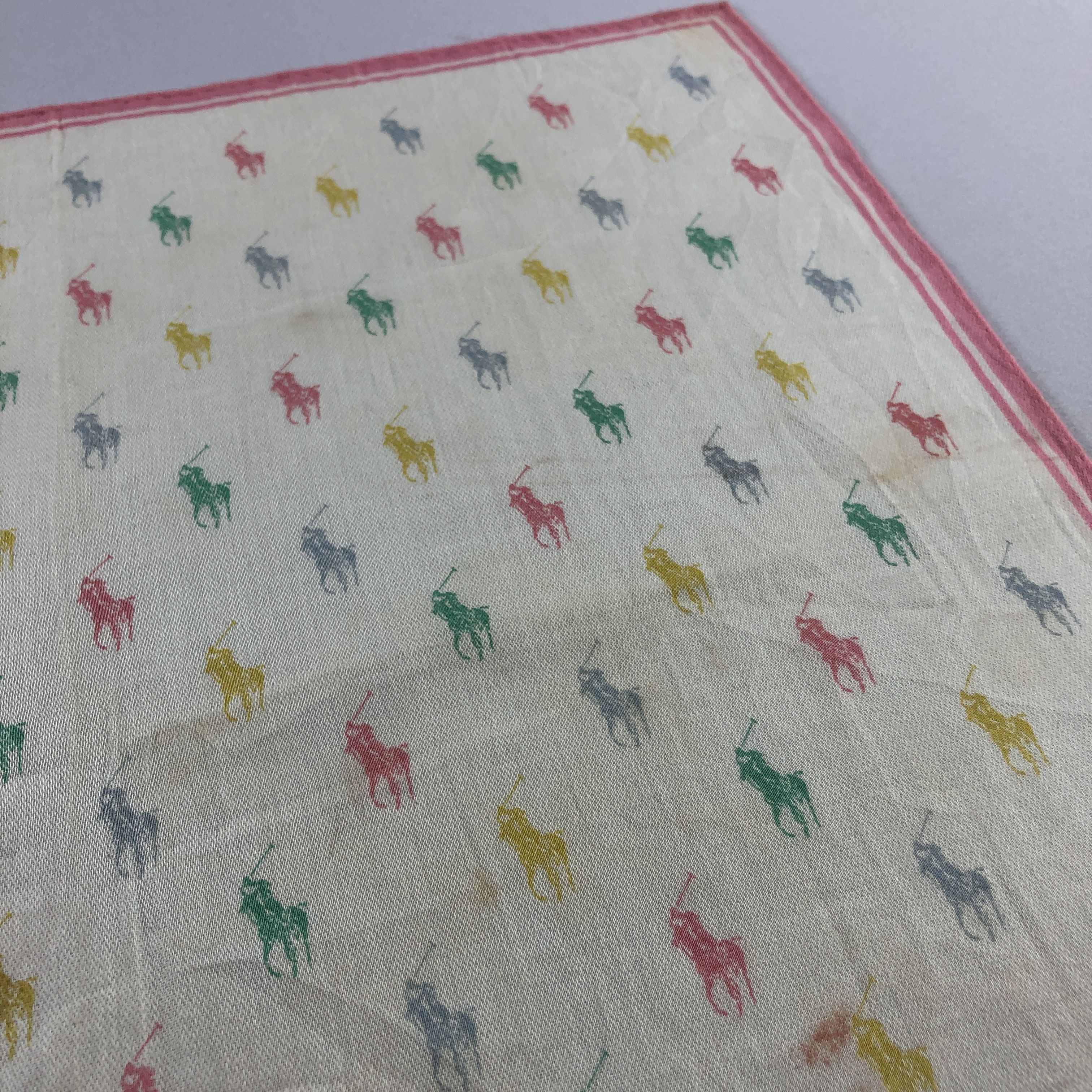 Polo Ralph Lauren × Vintage Polo Ralph Lauren Handkerchief Neckerchief Bandana H2528 Size ONE SIZE - 5 Thumbnail