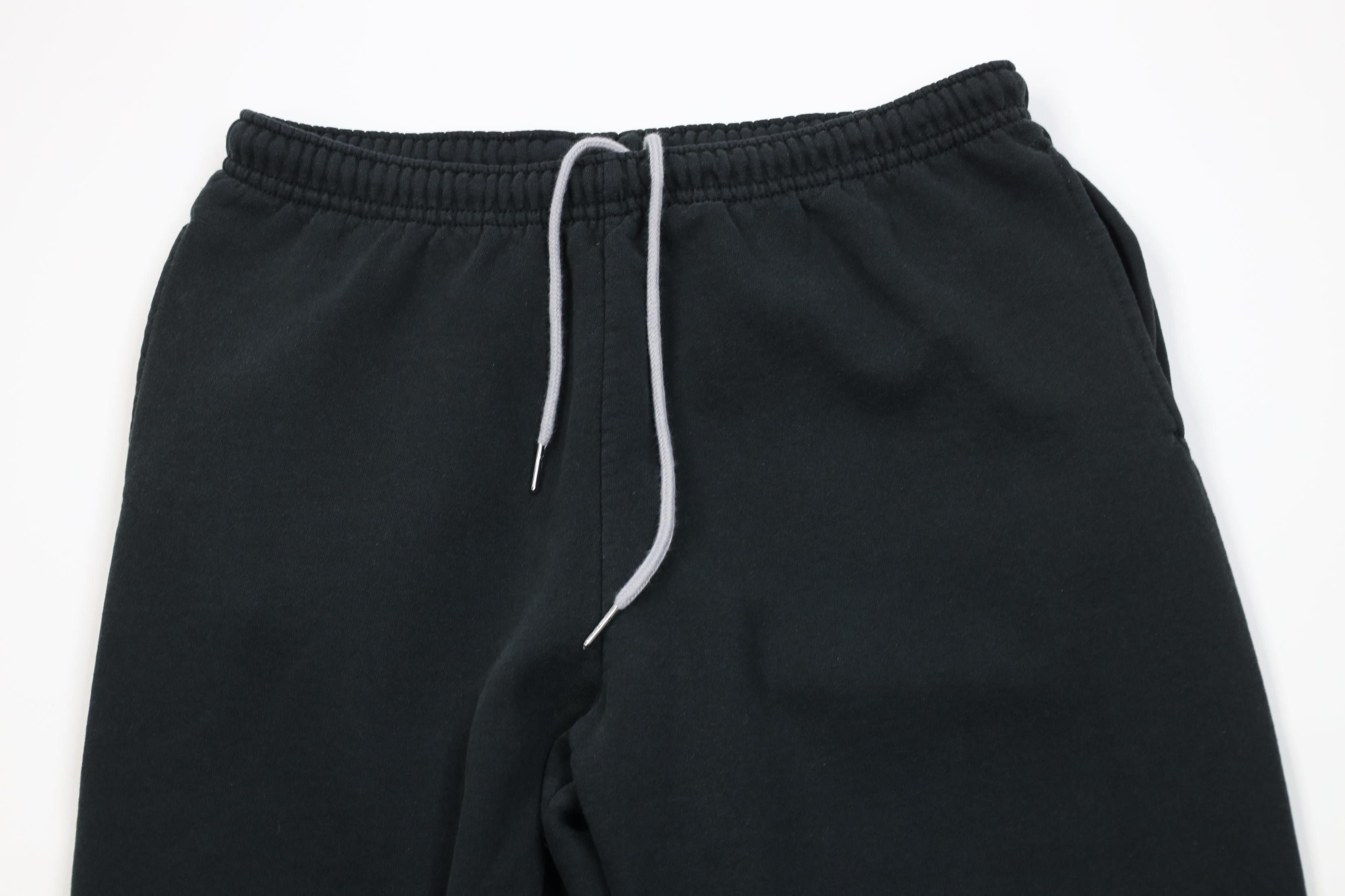 Vintage Vintage 90s Y2K Streetwear Tapered Leg Sweatpants Black Size US 34 / EU 50 - 2 Thumbnail