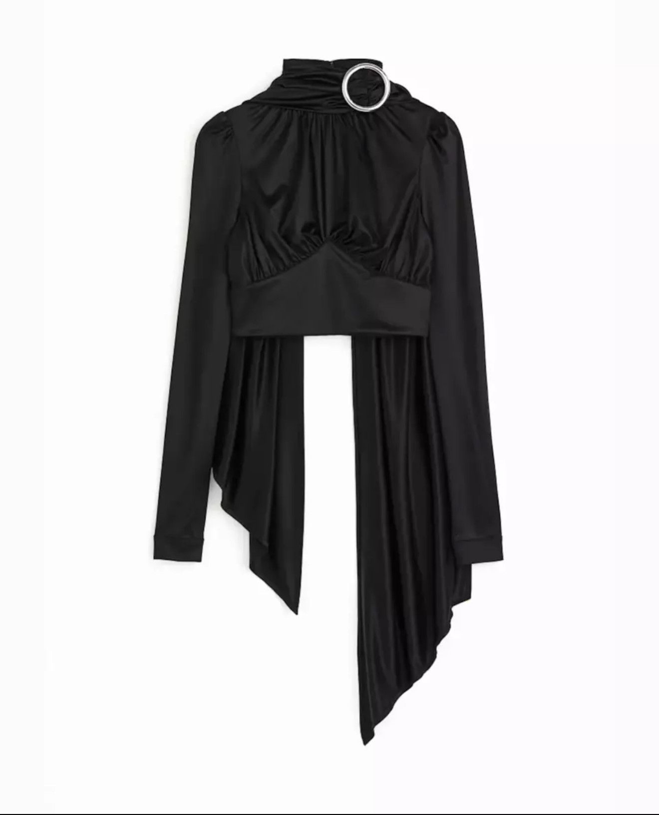 H&M × Paco Rabanne Paco Rabanne x H&M Blouse Buckle Detail Sz M Size M / US 6-8 / IT 42-44 - 1 Thumbnail