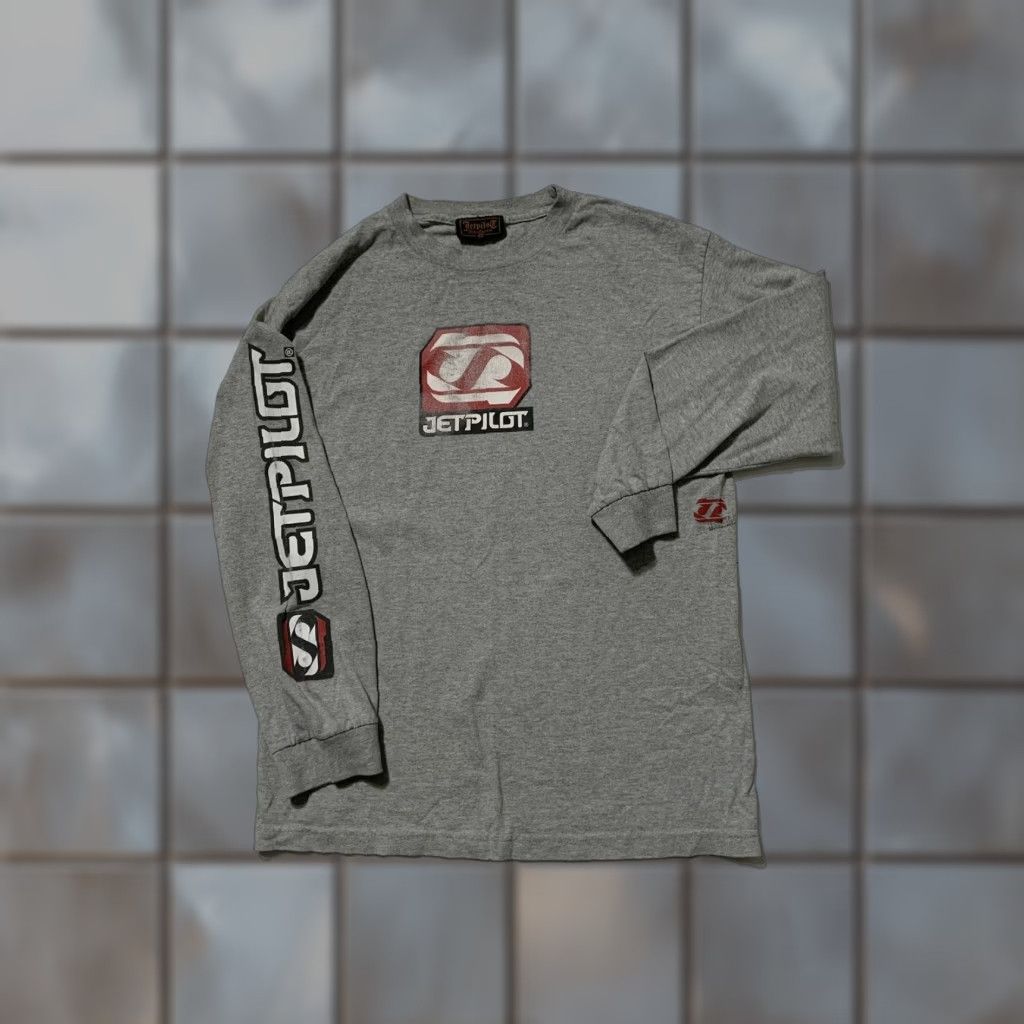 Essentials VINTAGE JetPilot Rider Essentials Down For The Cause Skate Surf L/S T-Shirt Sz.M Men Gray T-Shirt M Mens Size US M / EU 48-50 / 2 - 1 Thumbnail