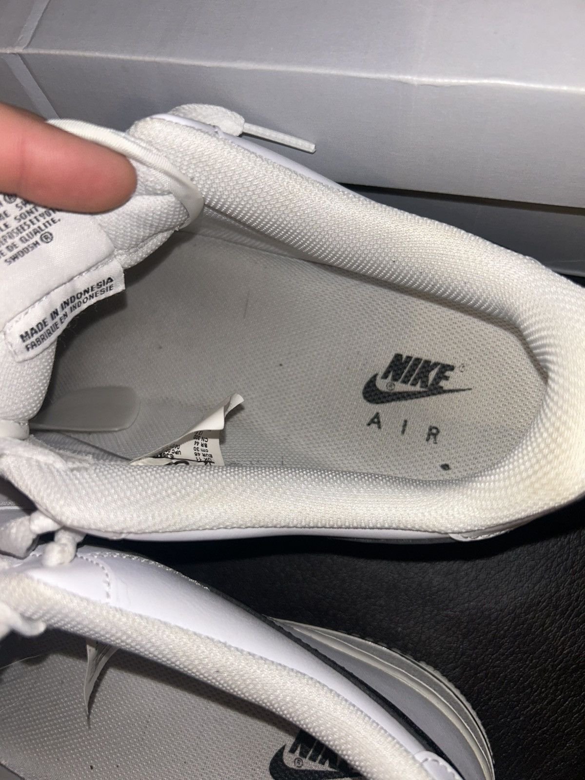 Nike Airforce 1 Black and White Size US 12 / EU 45 - 10 Thumbnail