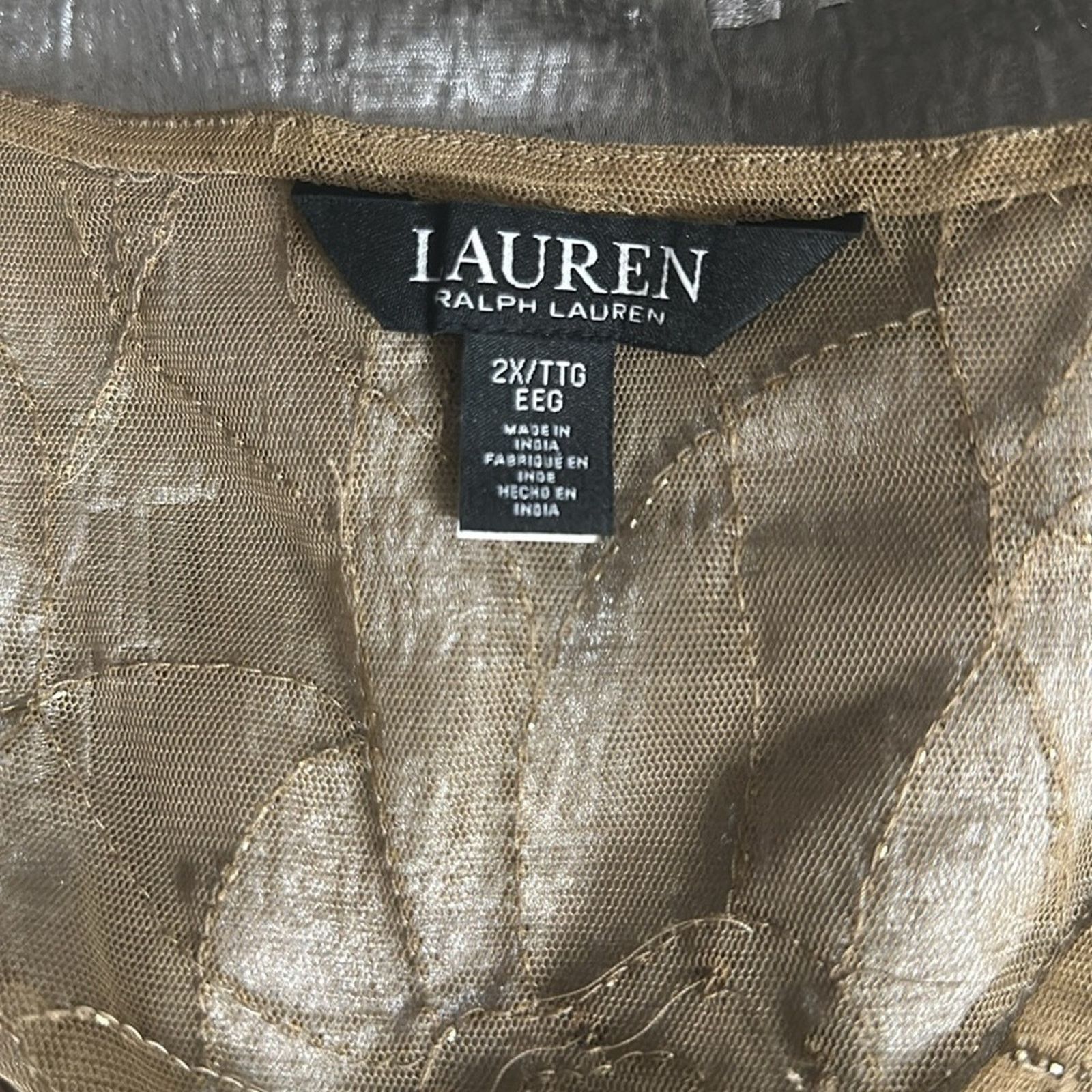 Lauren Ralph Lauren Plus Size Lauren Ralph Lauren Sleeveless Embellished Blouse Size XXL / US 16-18 / IT 52-54 - 9 Thumbnail