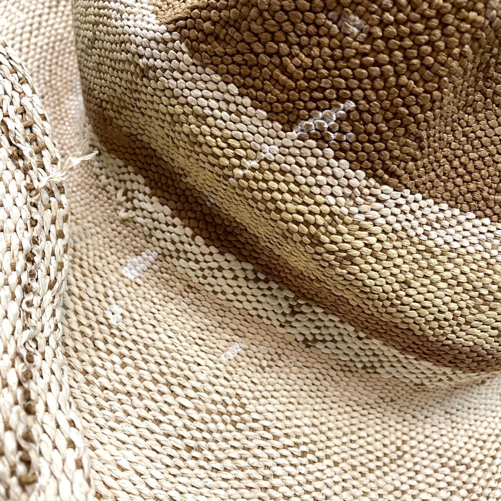 Vintage San Diego Hat Co. Sun Hat Womens One Size Yellow Paper Panama Curved Brim Straw Lightweight Wide Brim Size ONE SIZE - 2 Thumbnail