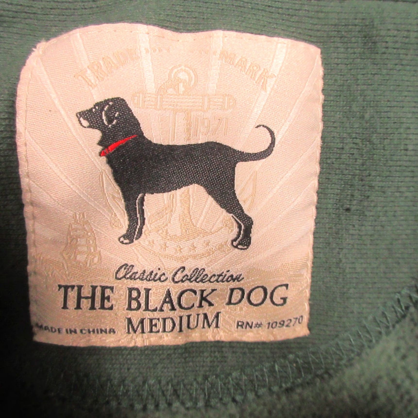 Vintage VINTAGE The Black Dog Sweatshirt Hoodie Men M Green 1/4 Zip Heavy Reverse Weave Pullover Hoodie Mens Size M Green Cotton Polyester Fleece Size US XL / EU 56 / 4 - 3 Thumbnail