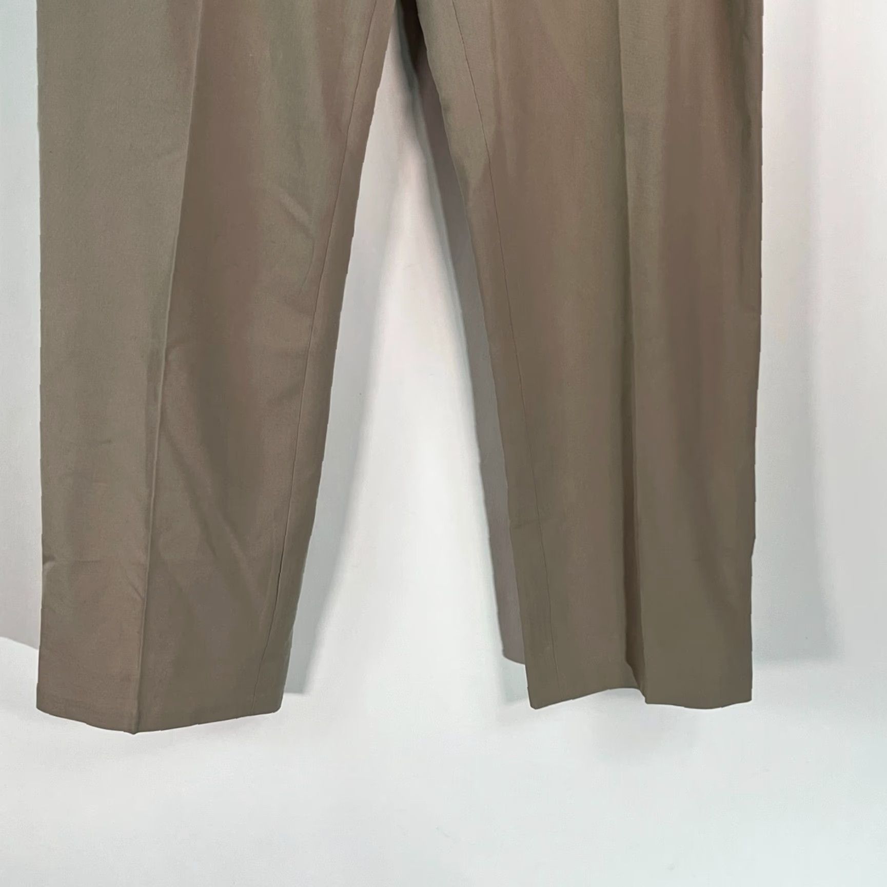 Vintage Evelyn &Arthur Flair Wide Leg High Rise Stretch Tan Pants Women's Size 8 Size 30" / US 8 / IT 44 - 4 Thumbnail