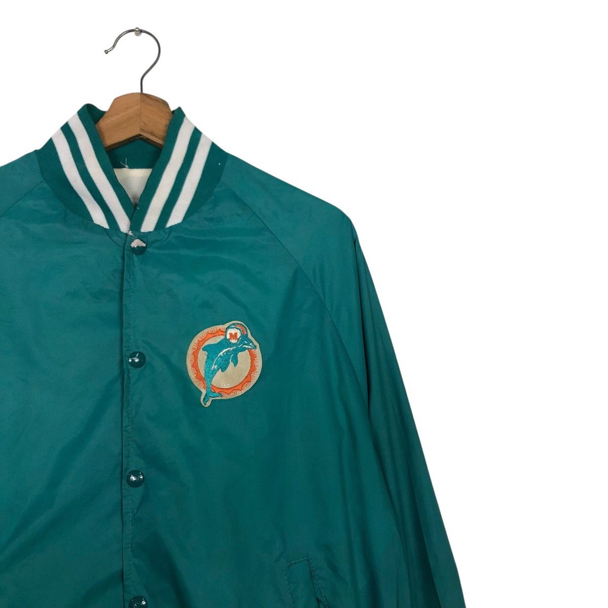 Vintage 🔥VINTAGE BOMBER JACKET DALLAS EMBLEM MFG DOLPHIN BIG LOGO Size US L / EU 52-54 / 3 - 8 Thumbnail