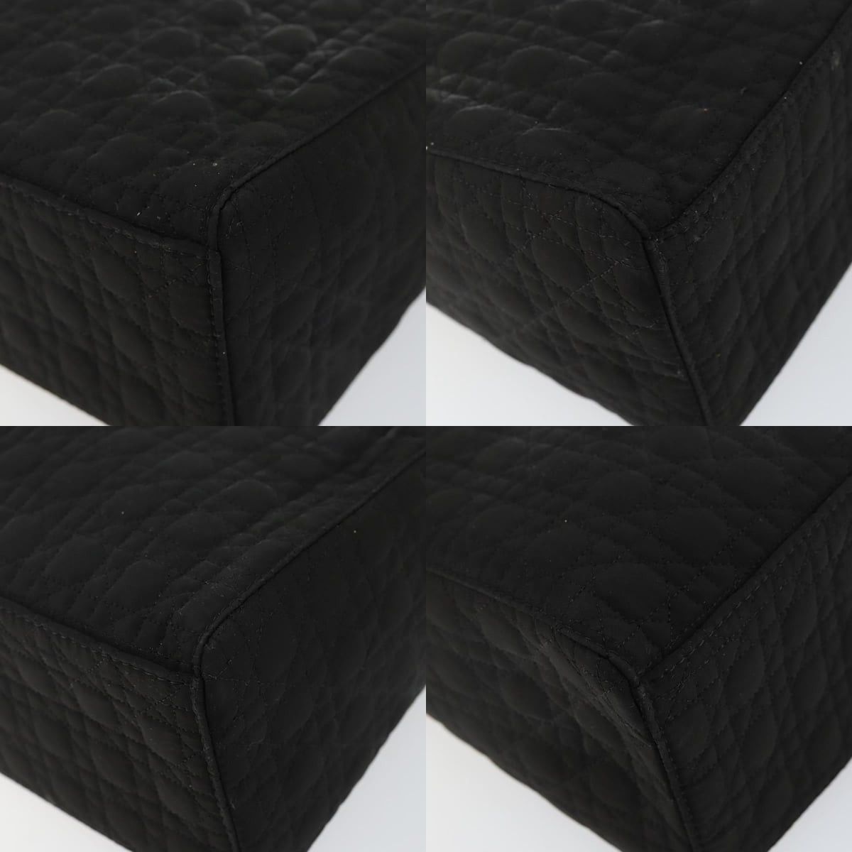 Dior DIOR Canage Hand Bag Nylon Black Gold Size ONE SIZE - 10 Thumbnail