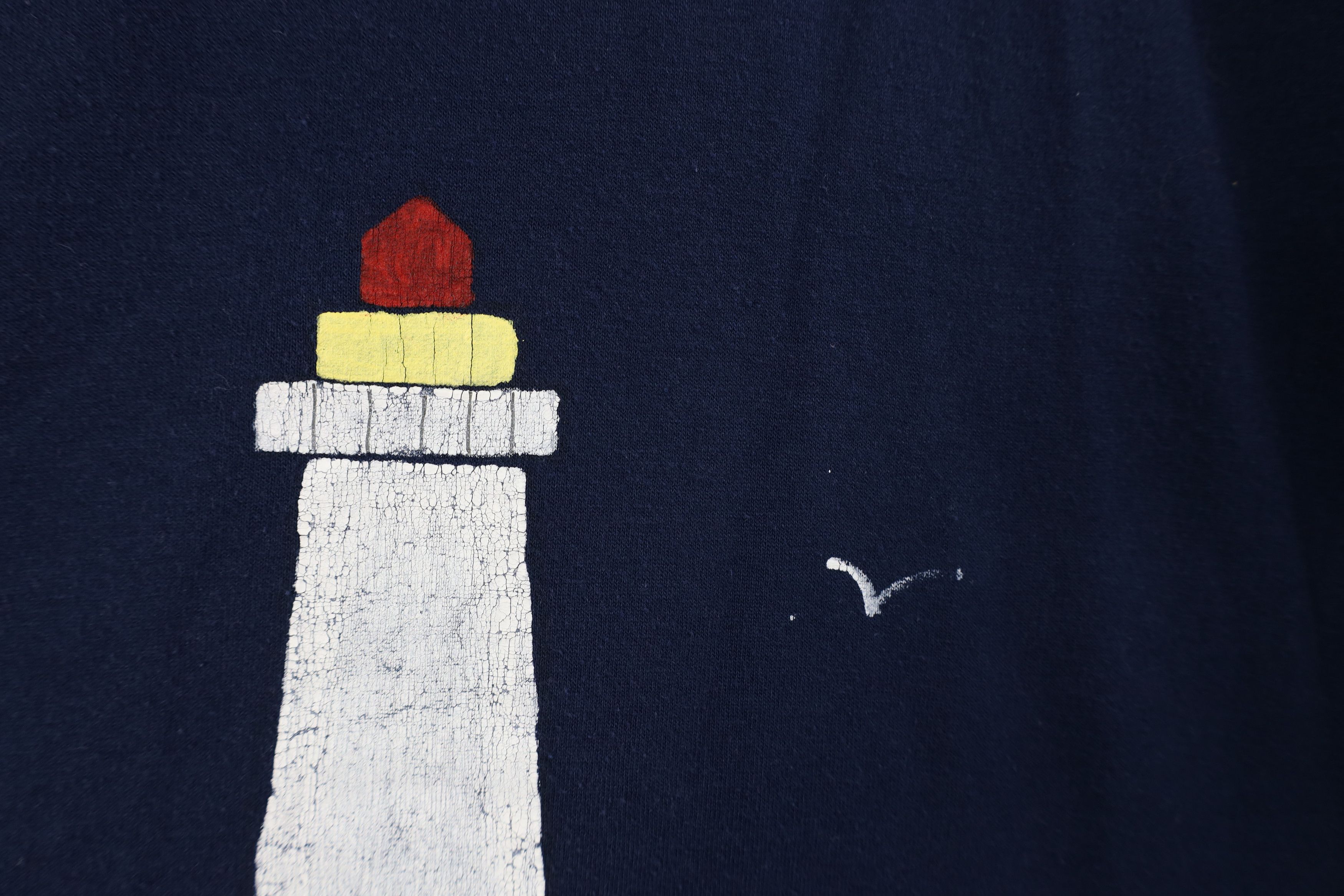 Vintage Vintage 90s Streetwear Beach Lighthouse T-Shirt Blue USA Size XL / US 12-14 / IT 48-50 - 7 Thumbnail