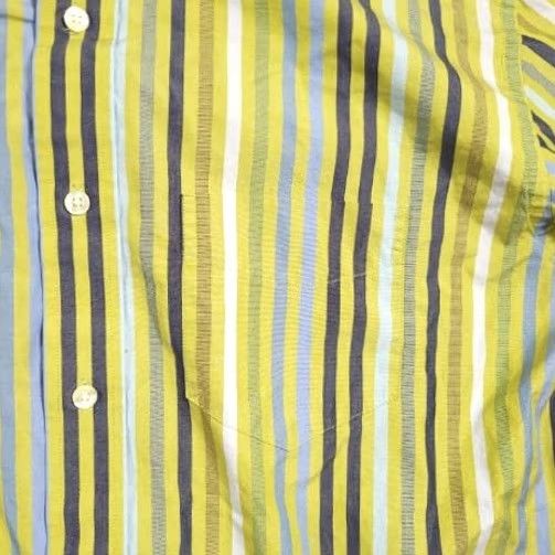 Gap Gap Button Up Casual Shirt Mens Large Green Stripe Long Sleeve Pocket Size US L / EU 52-54 / 3 - 4 Thumbnail