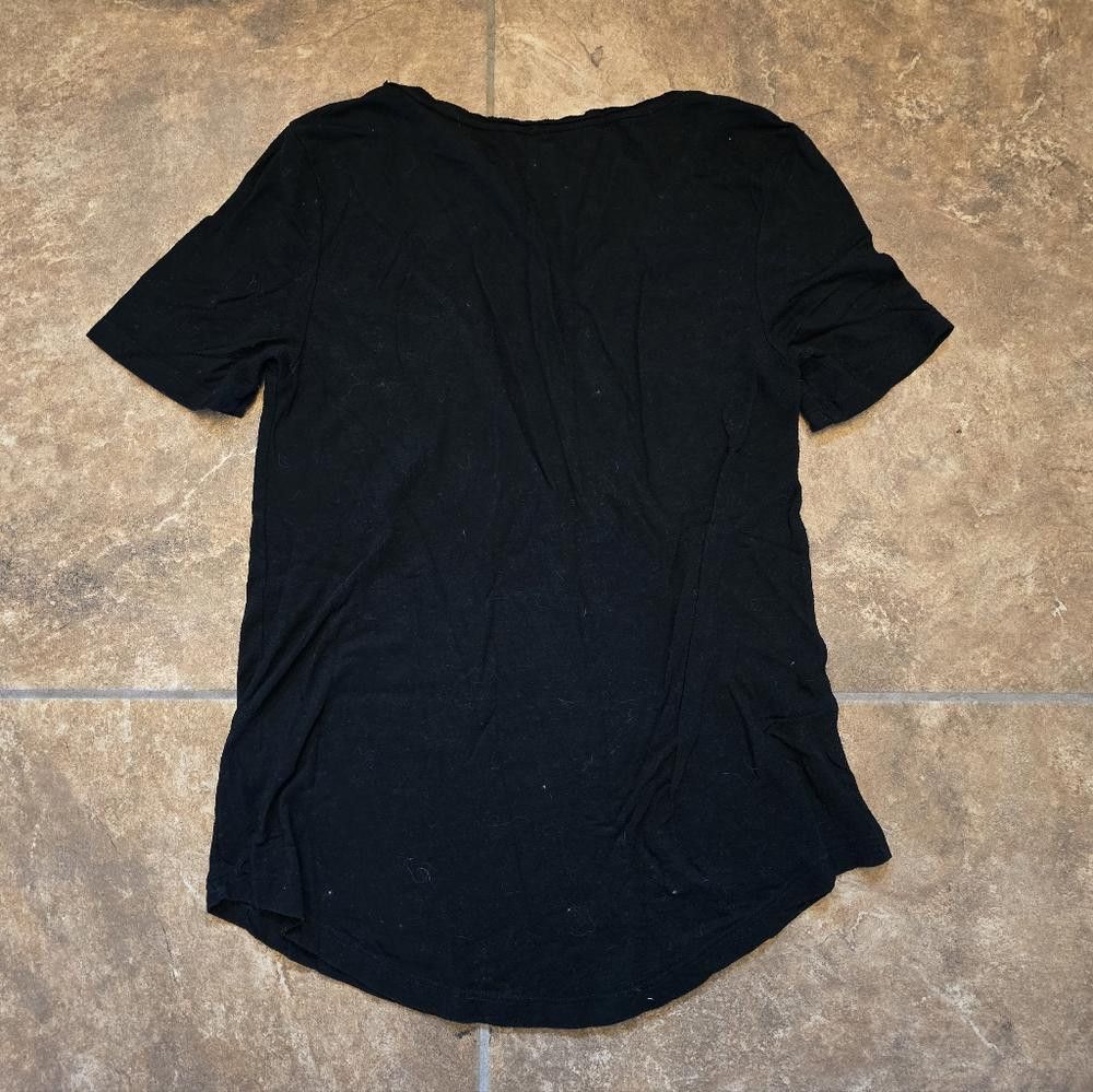 BP. Black Classic BP Vneck Short Sleeve Size XS / US 0-2 / IT 36-38 - 2 Thumbnail