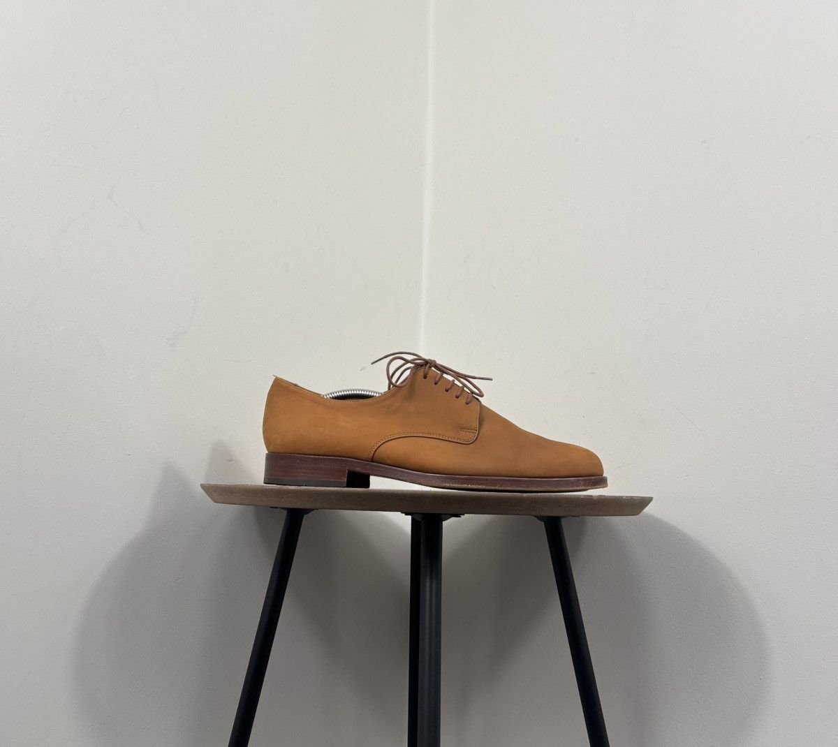 Bally Bally Ried Men’s Tan Nubuck Leather Derby Shoes Size US 7.5 / EU 40-41 - 2 Thumbnail