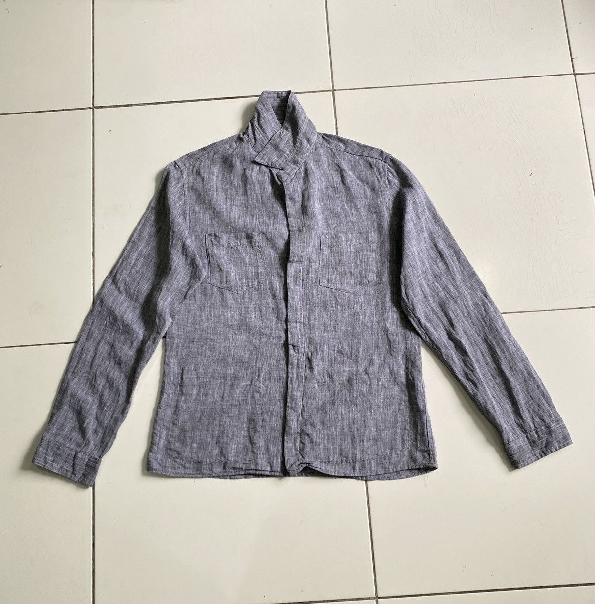 Pazzo Vintage Costom culture Chambray Work Shirt Size US L / EU 52-54 / 3 - 1 Thumbnail